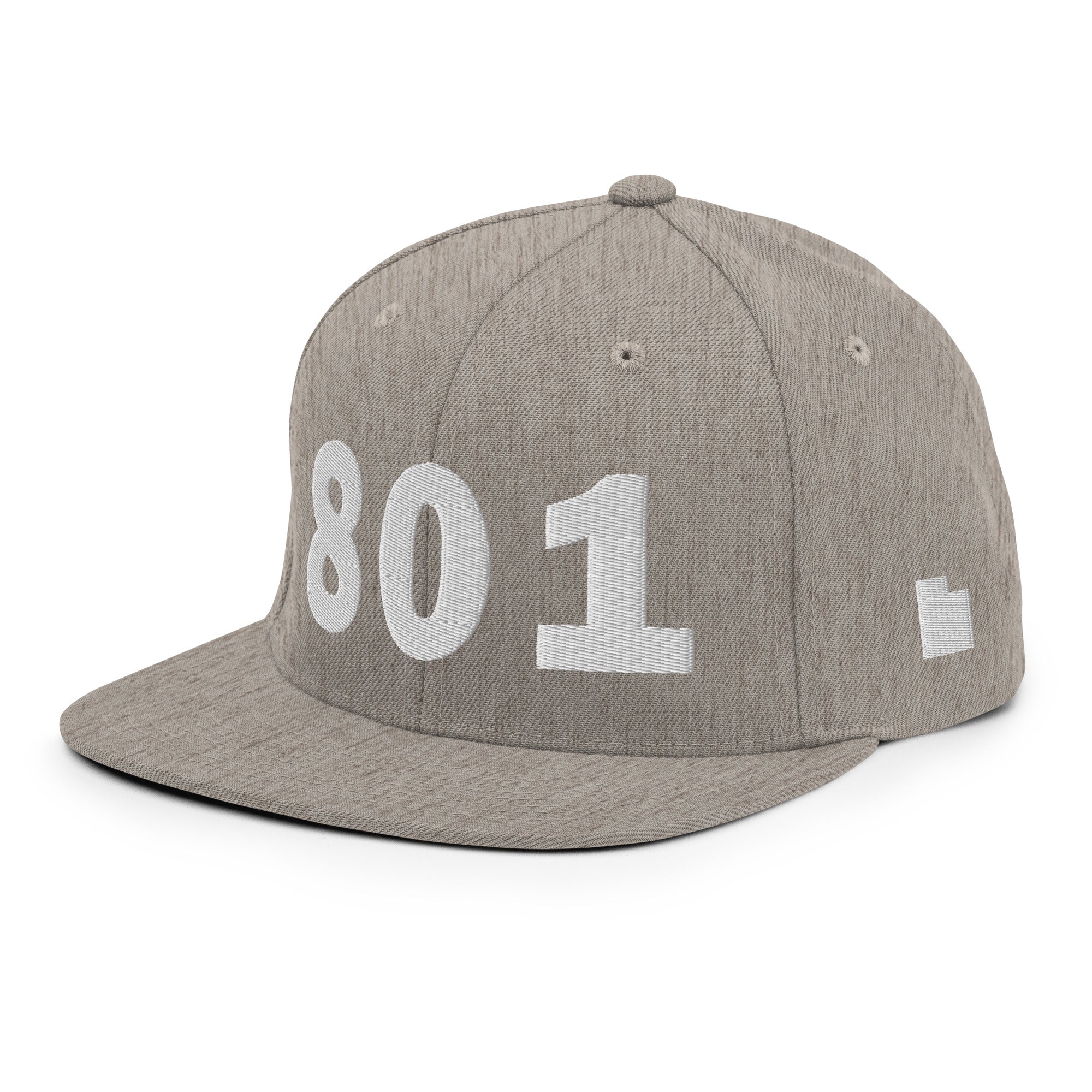 801 Area Code Snapback Hat