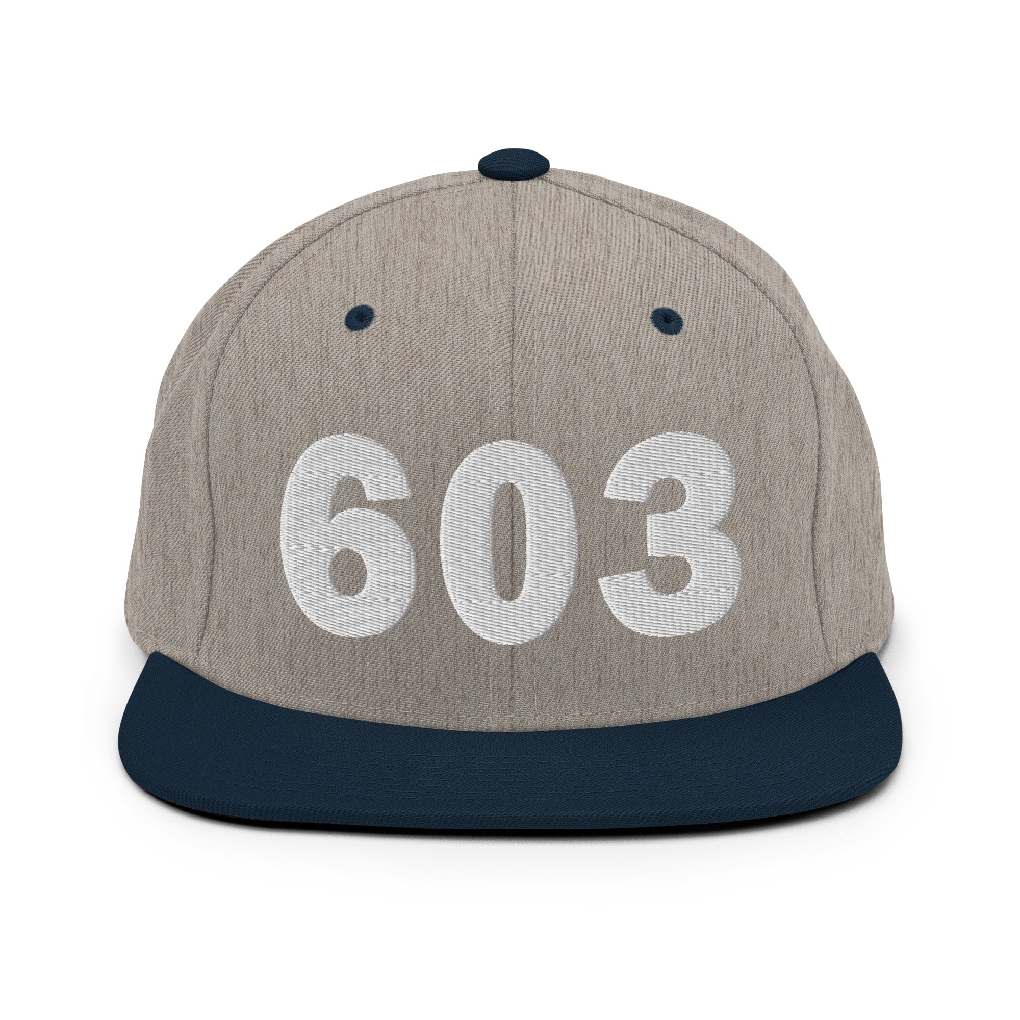 603 Area Code Snapback Hat