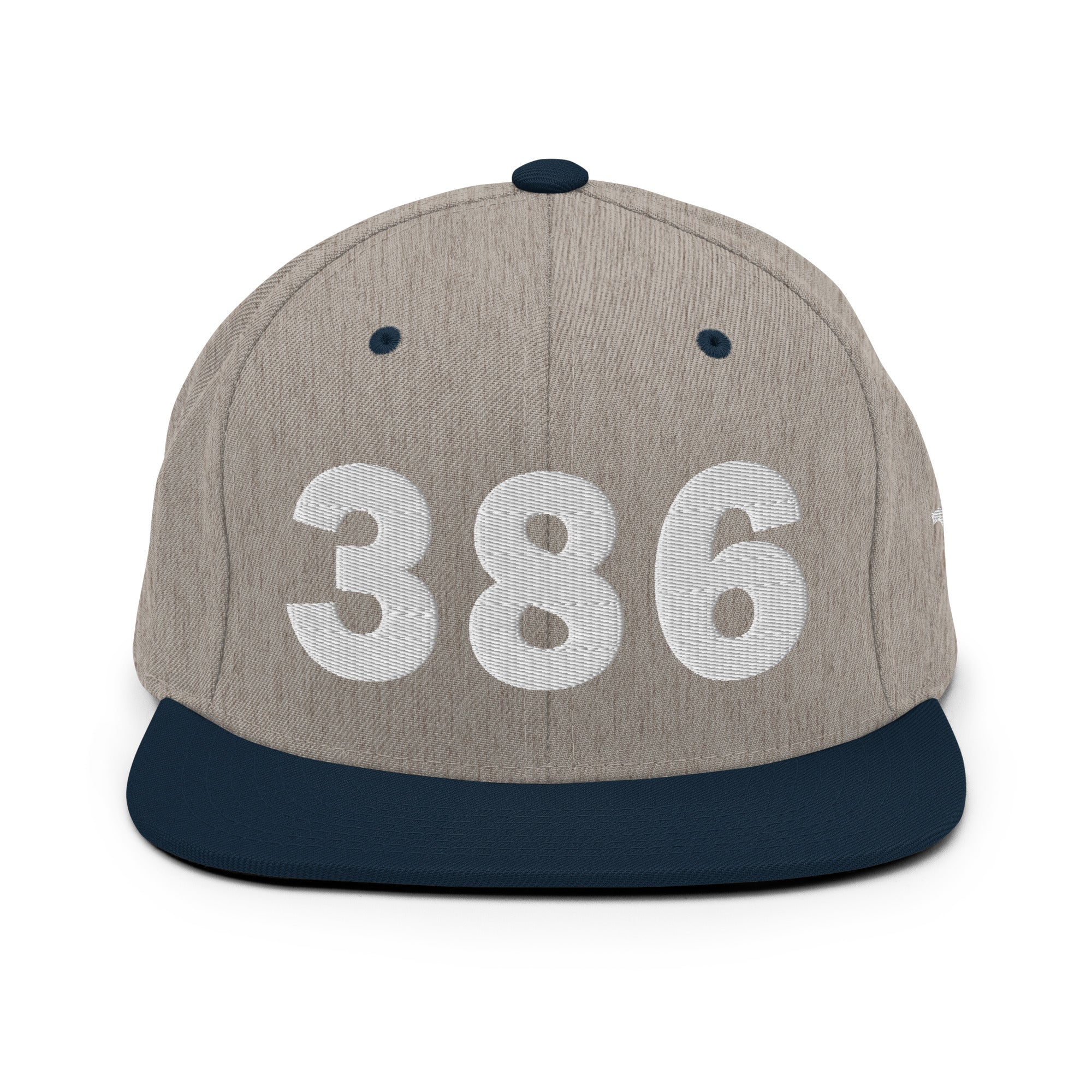 386 Area Code Snapback Hat