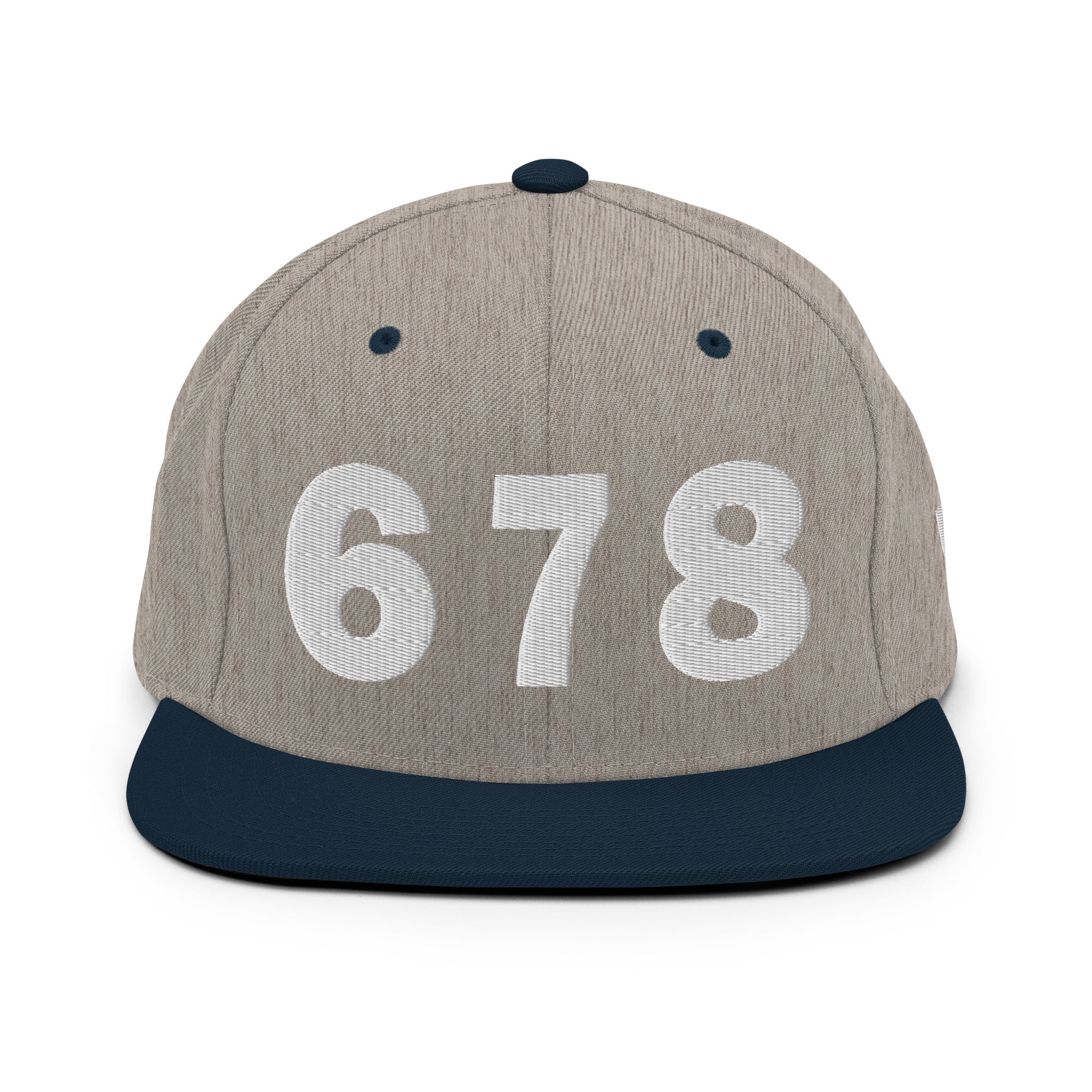 678 Area Code Snapback Hat