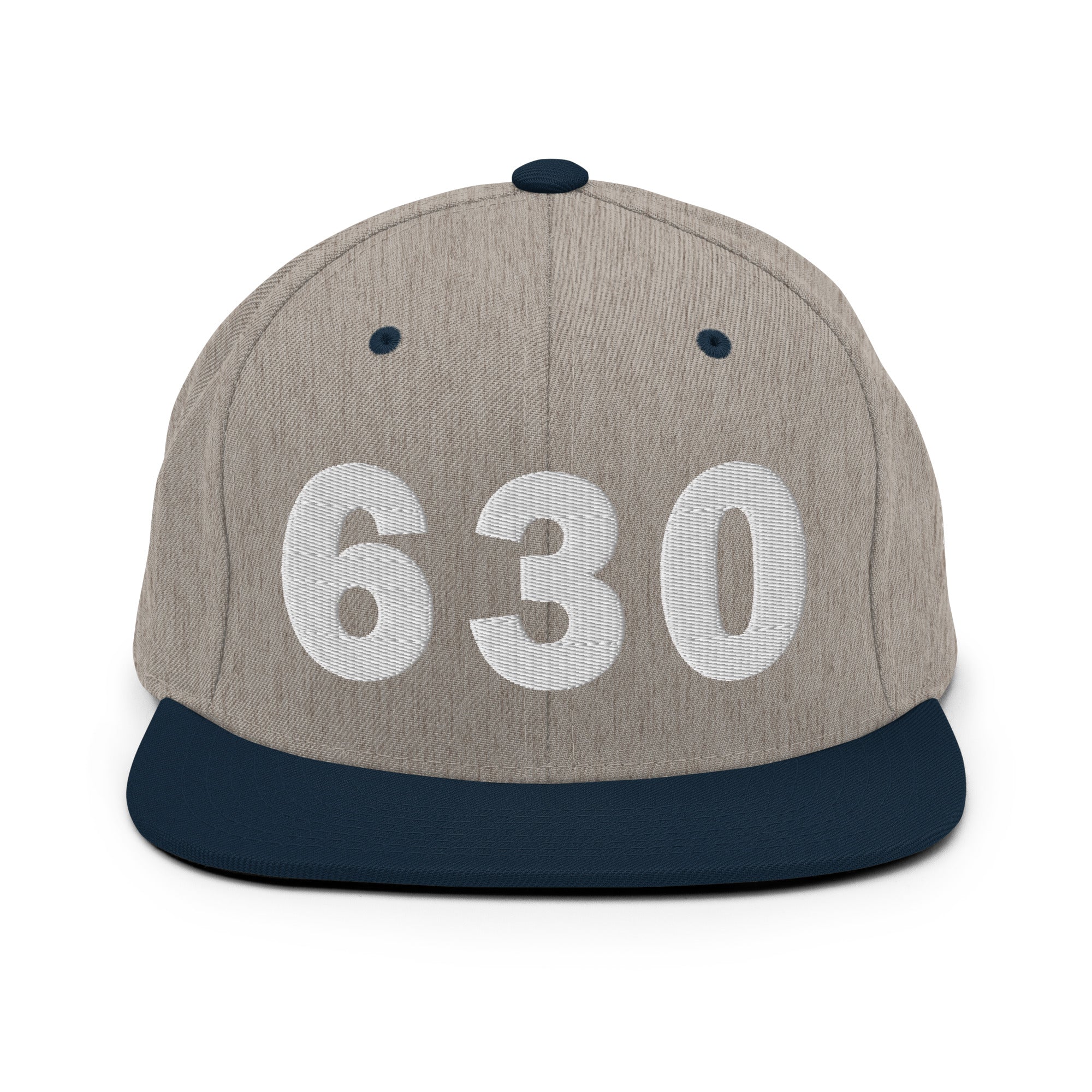 630 Area Code Snapback Hat