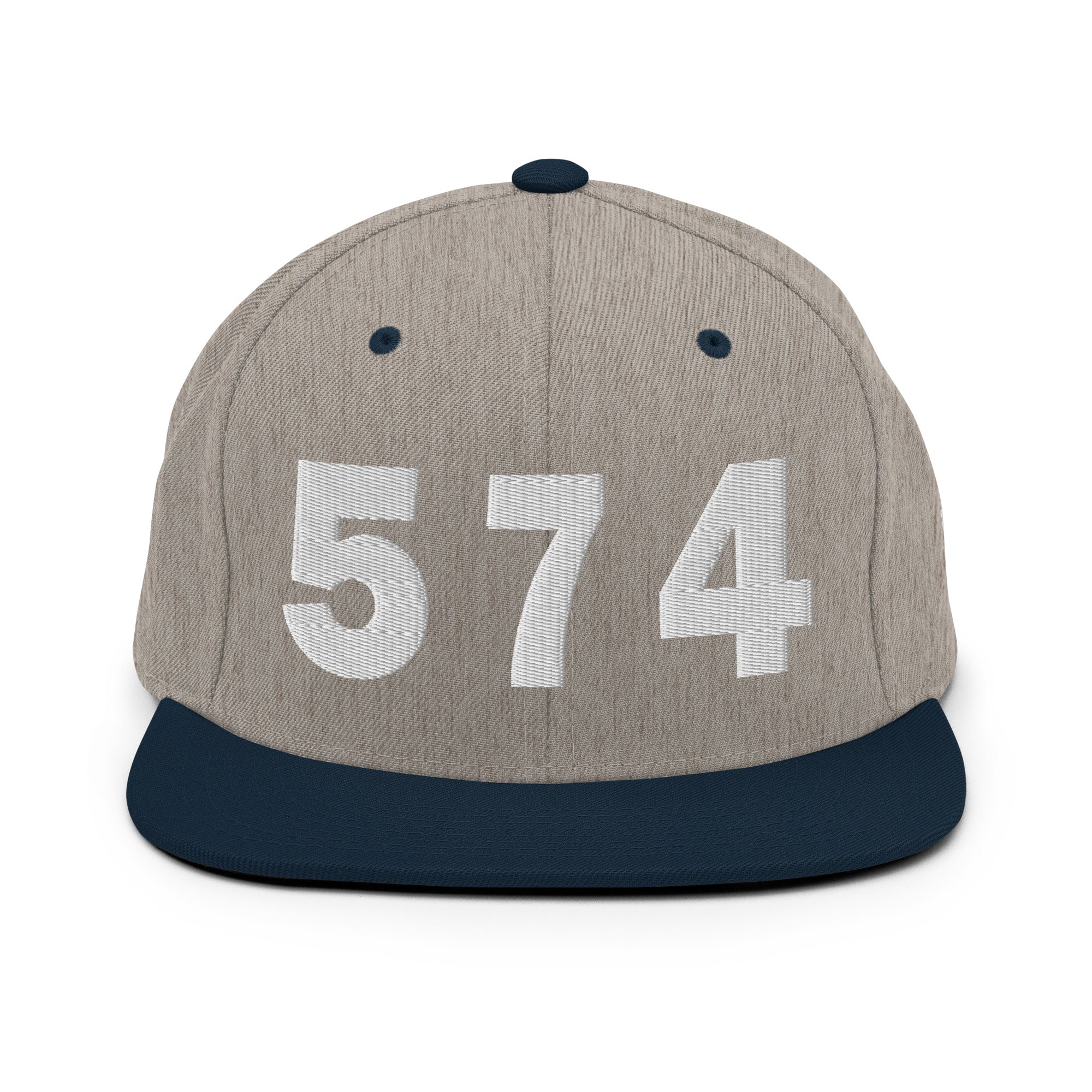 574 Area Code Snapback Hat