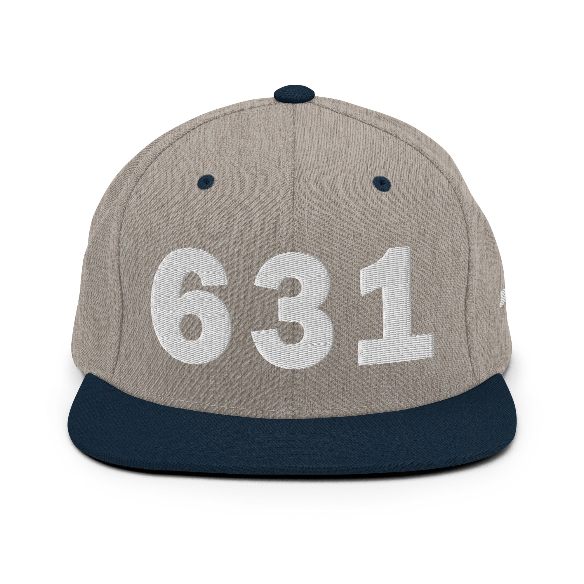 631 Area Code Snapback Hat