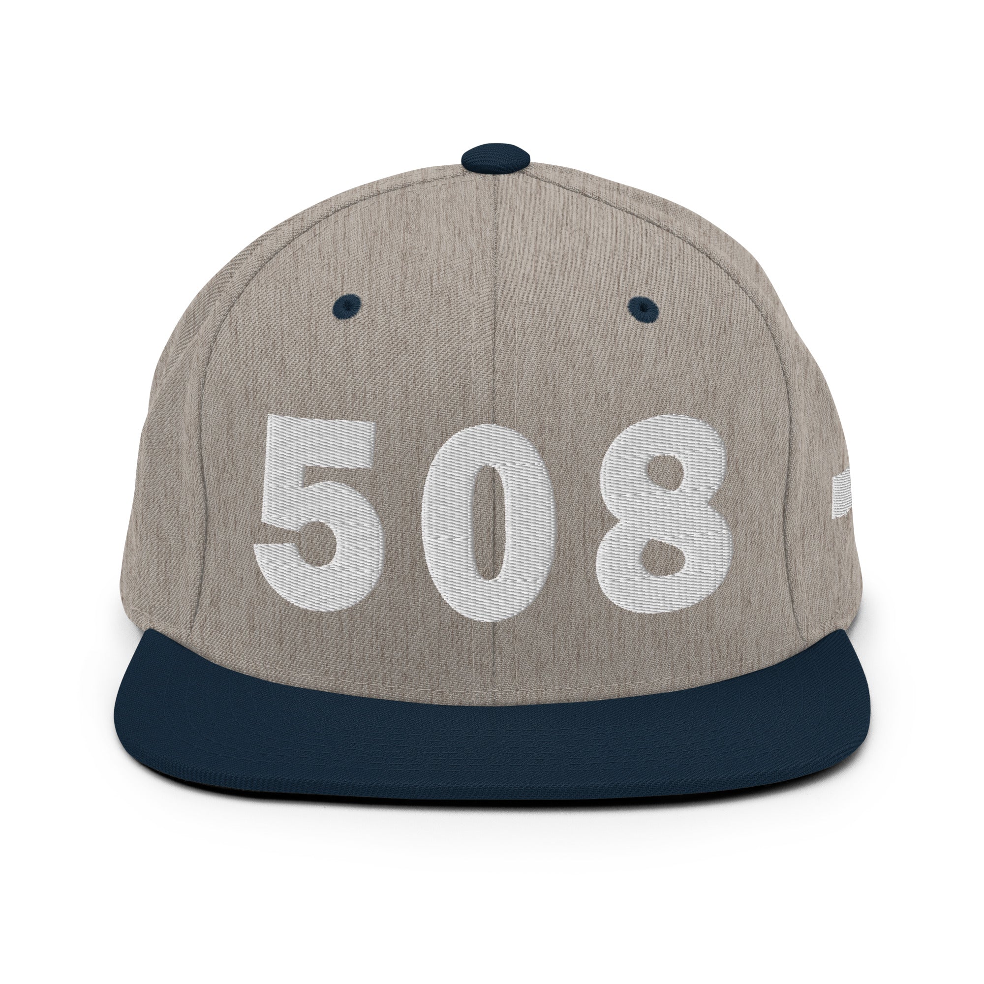 508 Area Code Snapback Hat