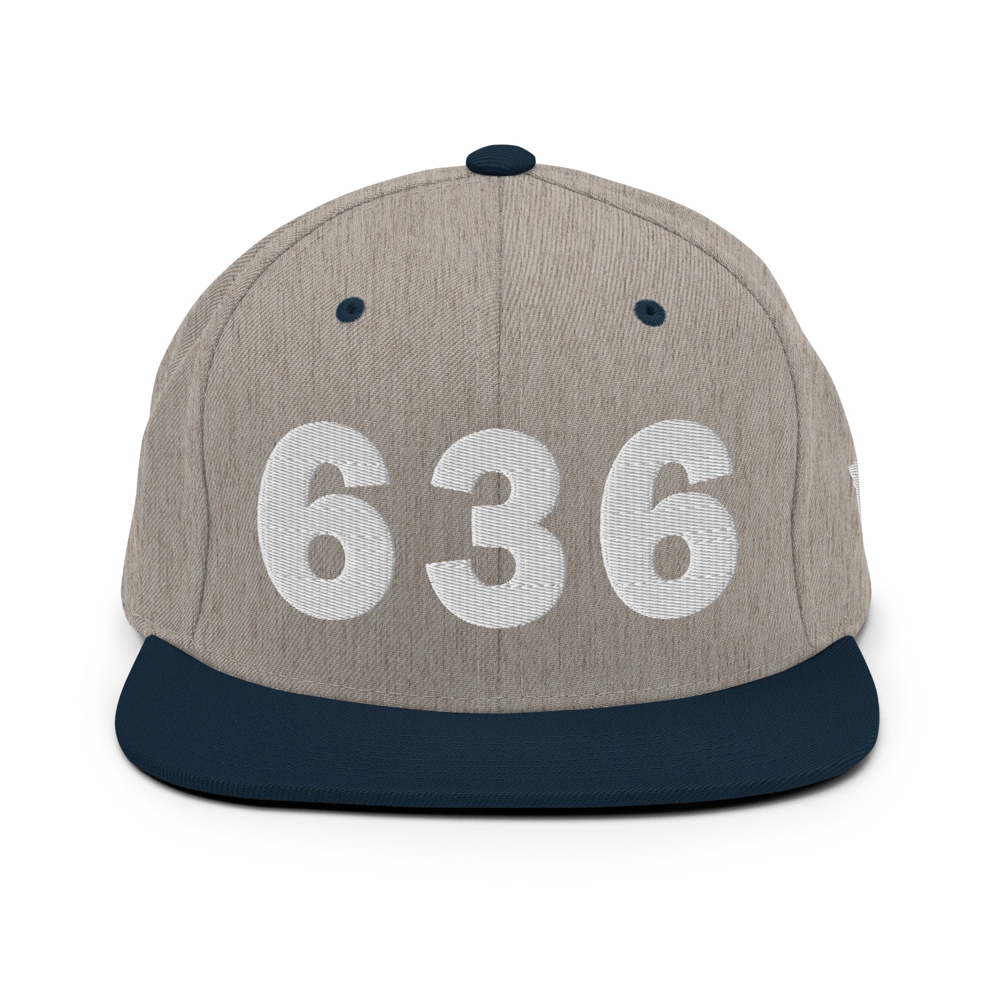 636 Area Code Snapback Hat