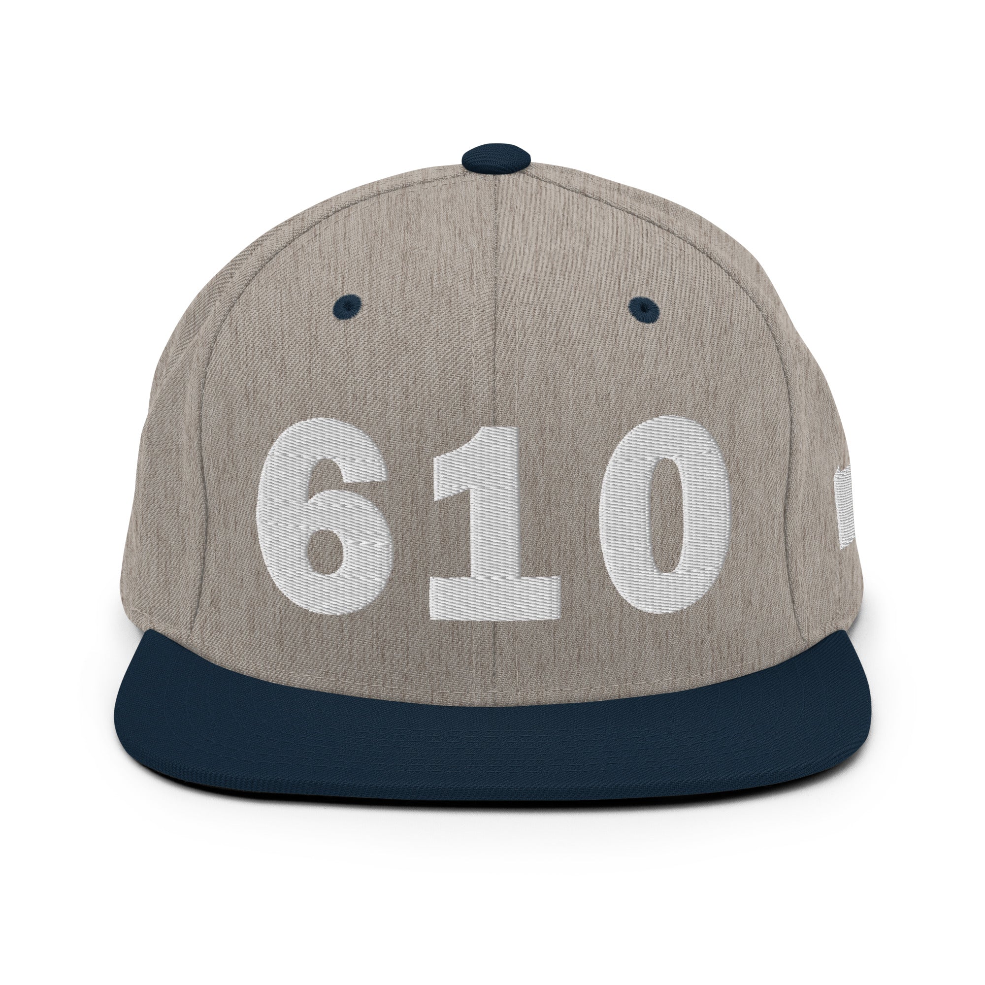610 Area Code Snapback Hat