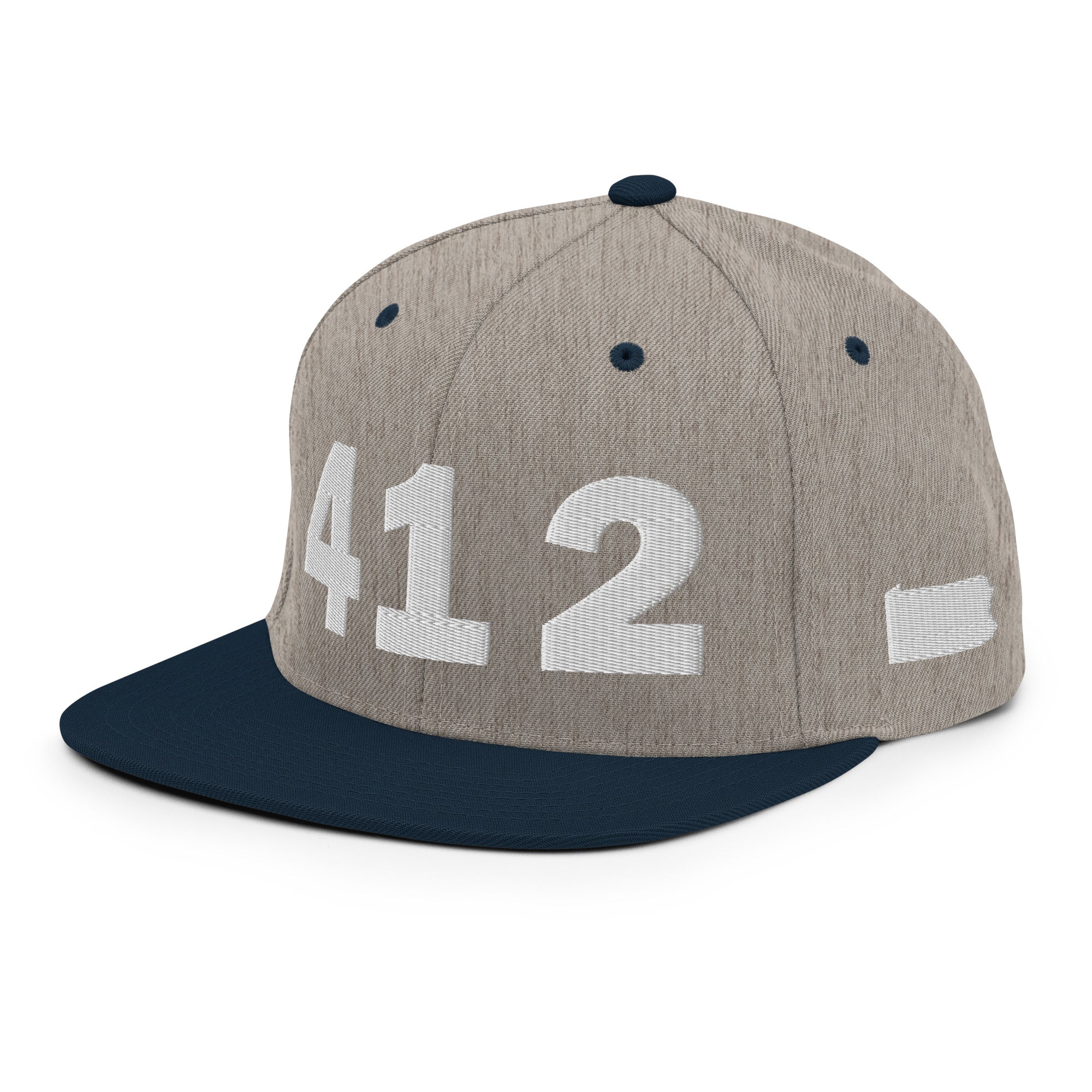 412 Area Code Snapback Hat