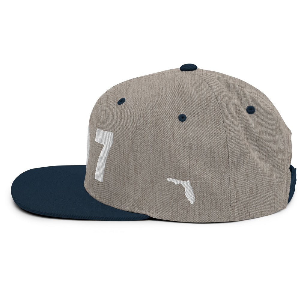 407 Area Code Snapback Hat
