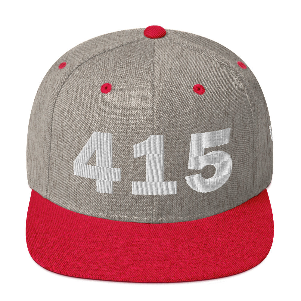 415 Area Code Snapback Hat