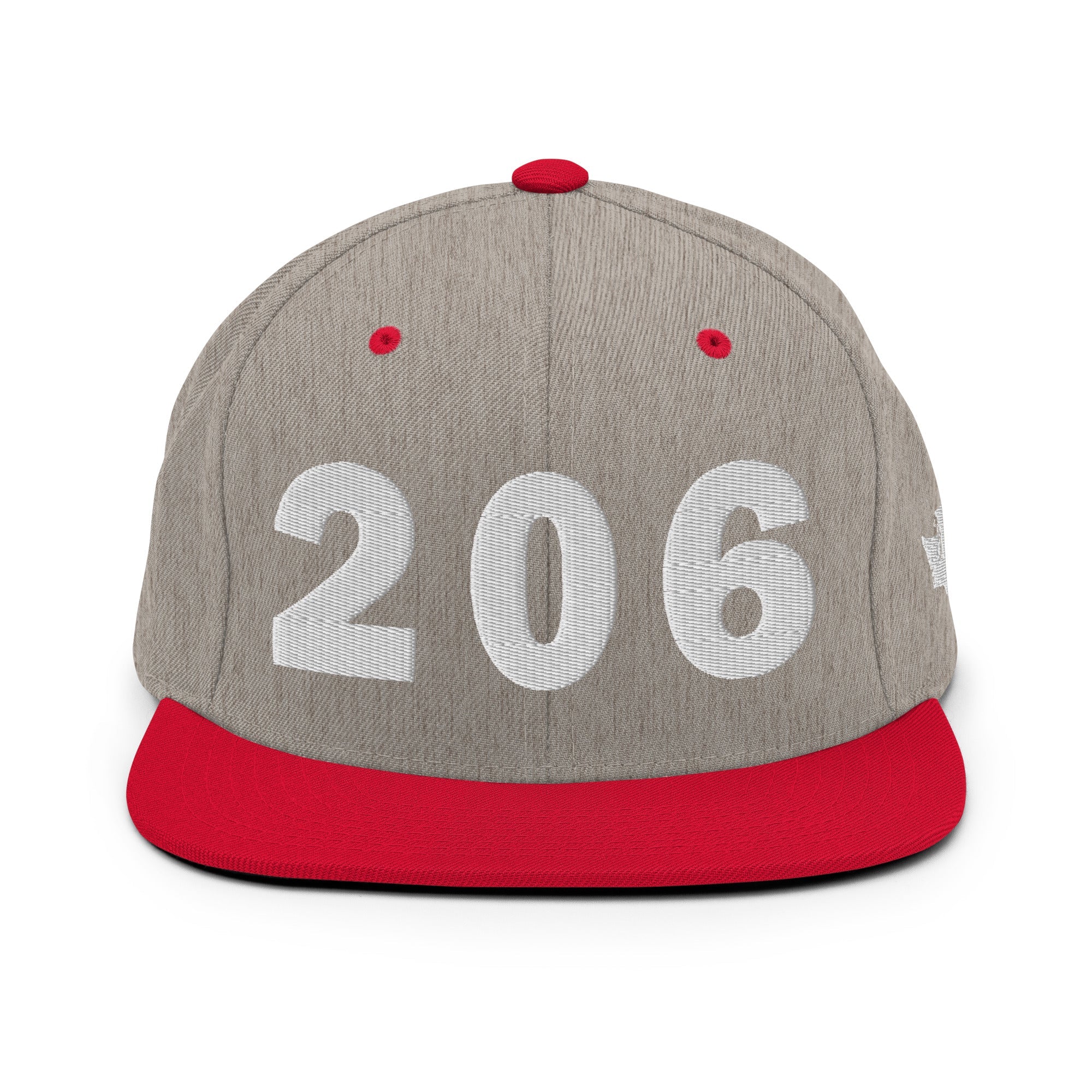 206 Area Code Snapback Hat