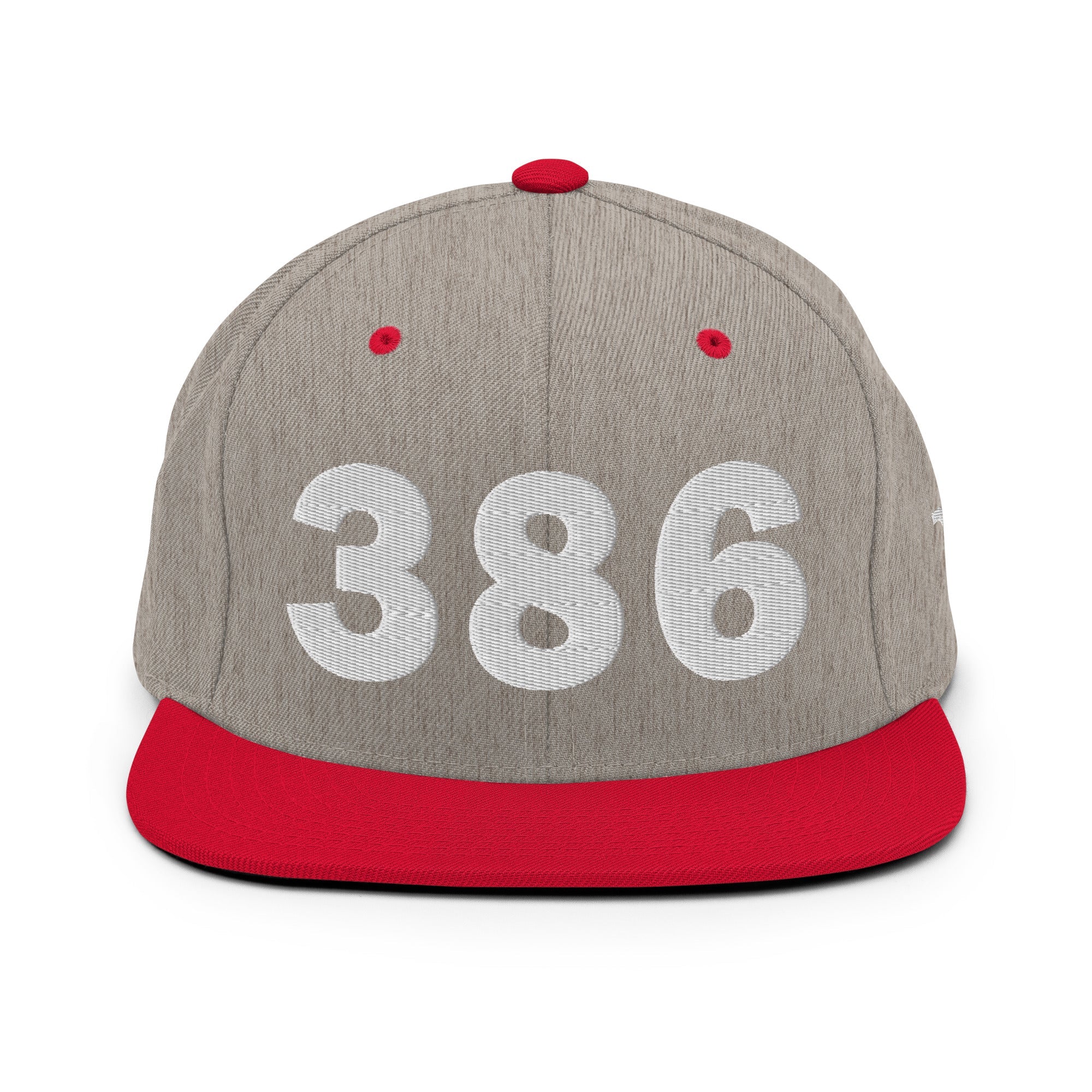 386 Area Code Snapback Hat