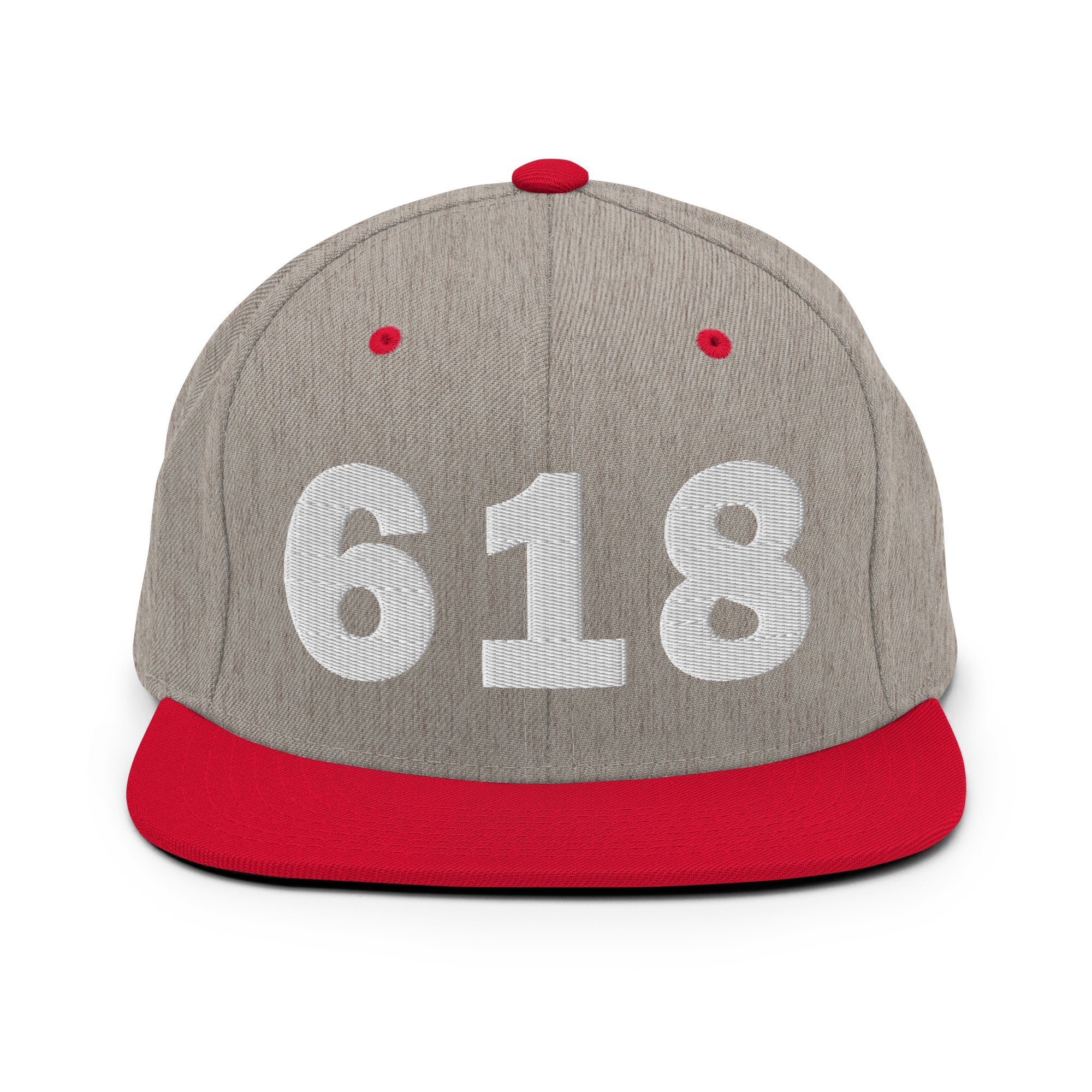 618 Area Code Snapback Hat