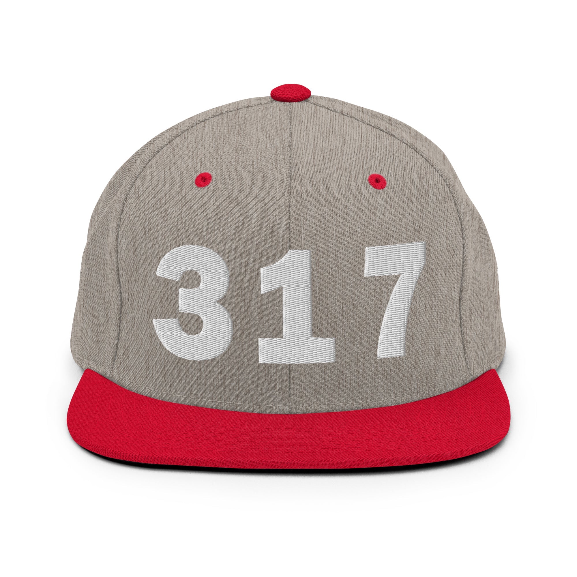 317 Area Code Snapback Hat