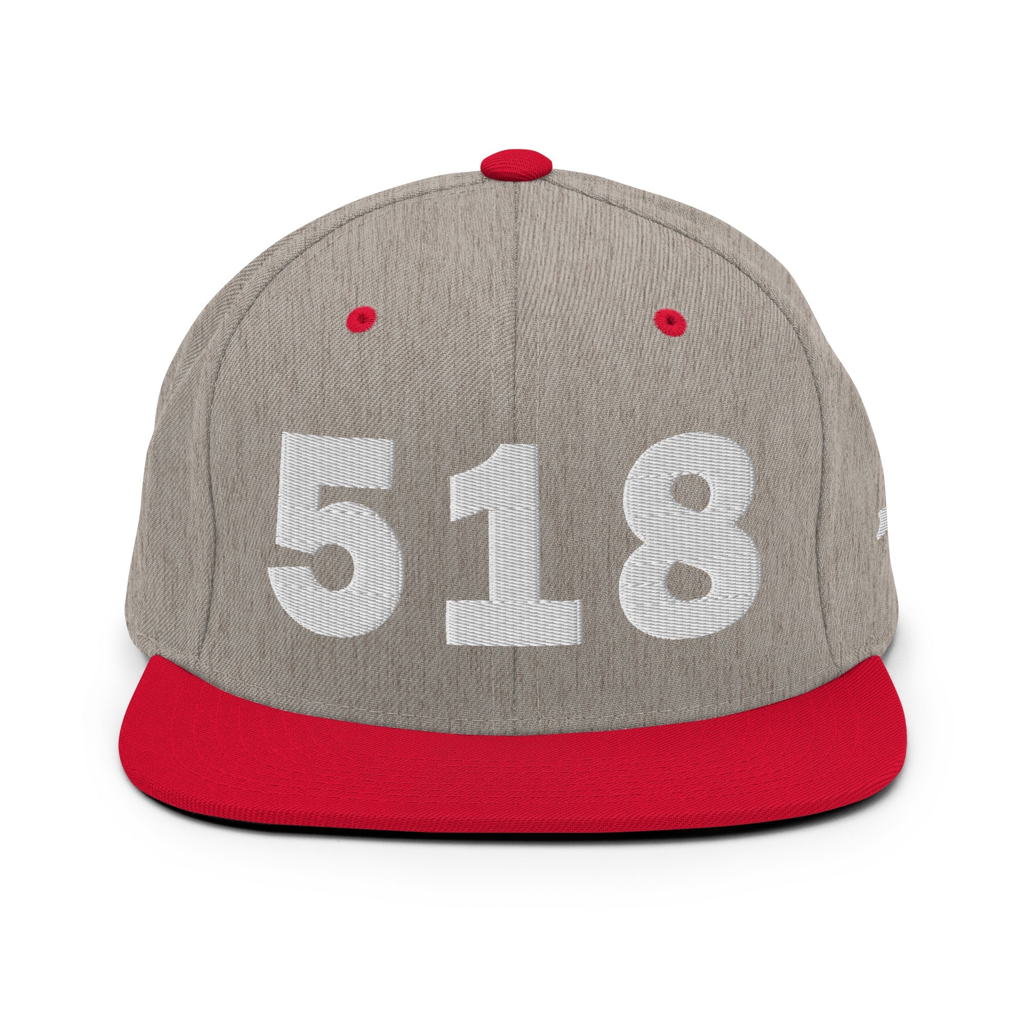 518 Area Code Snapback Hat
