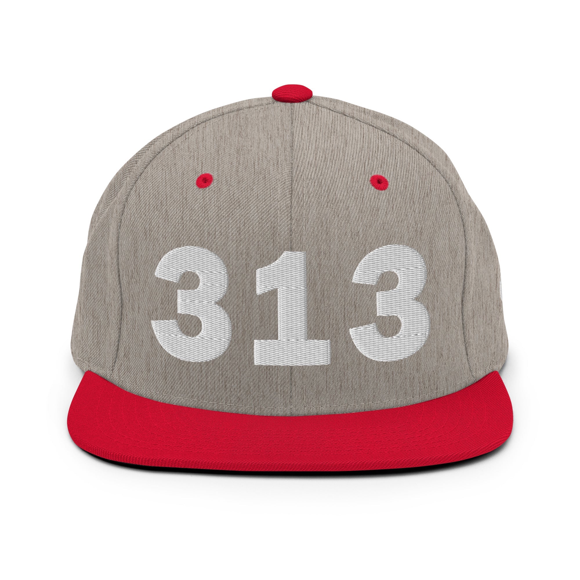 313 Area Code Snapback Hat