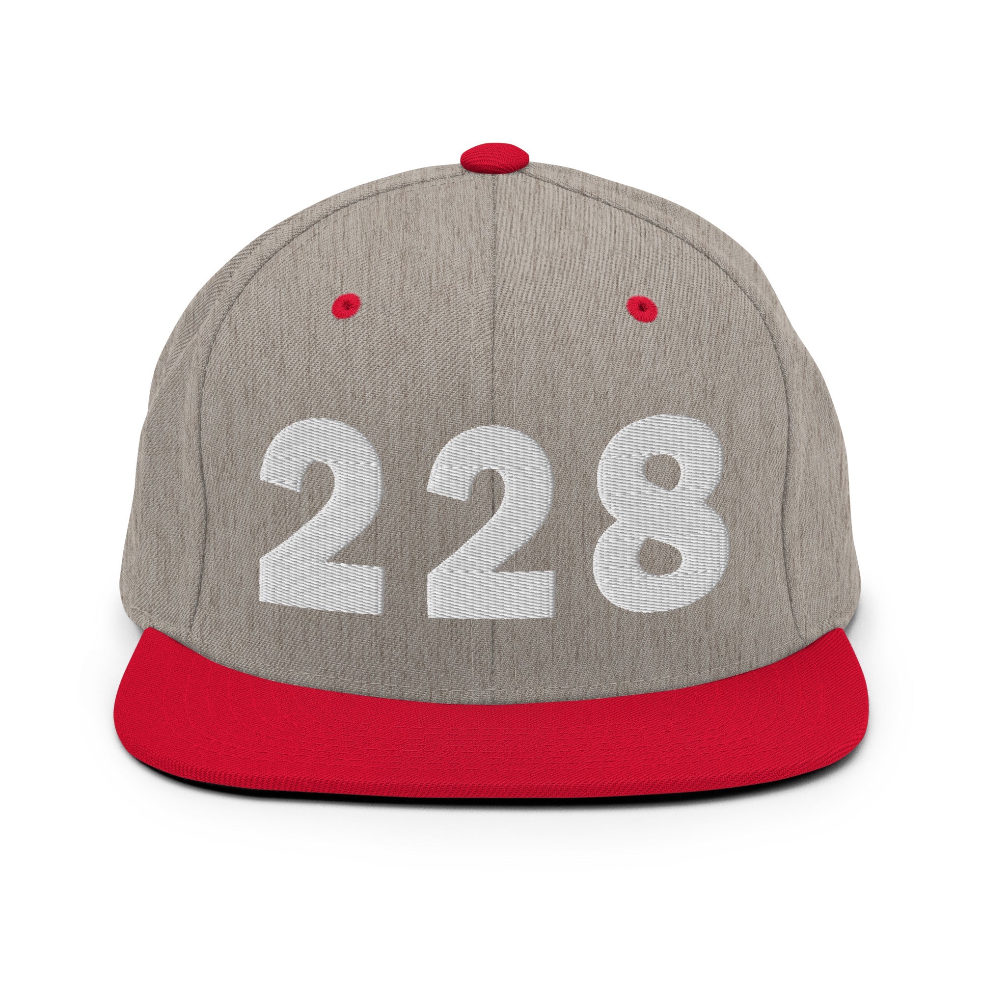 228 Area Code Snapback Hat