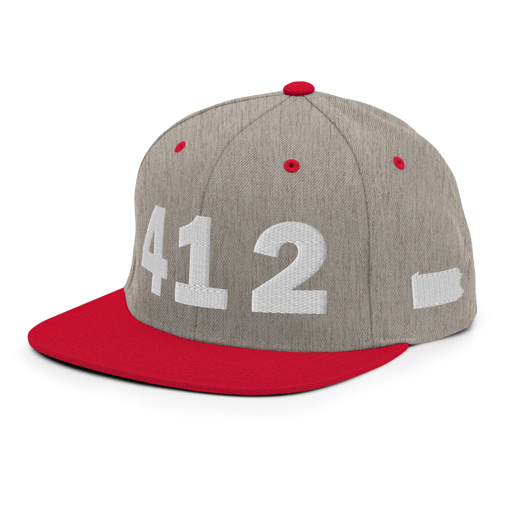 412 Area Code Snapback Hat