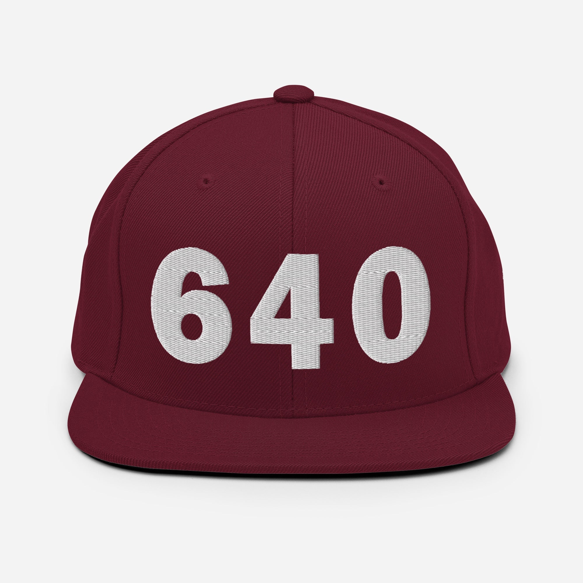 640 Area Code Snapback Hat
