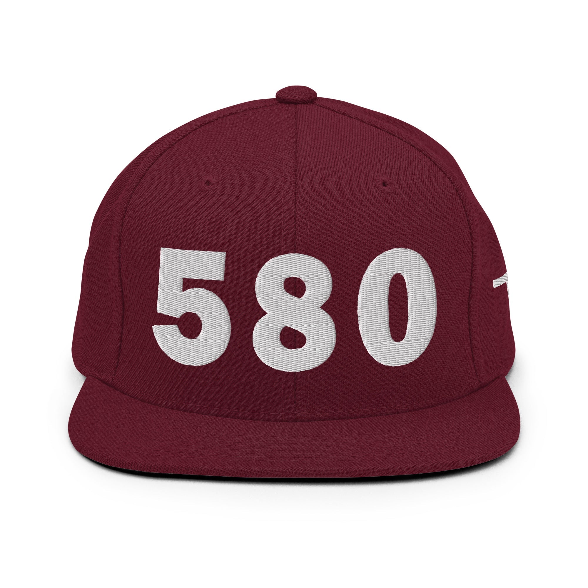 580 Area Code Snapback Hat