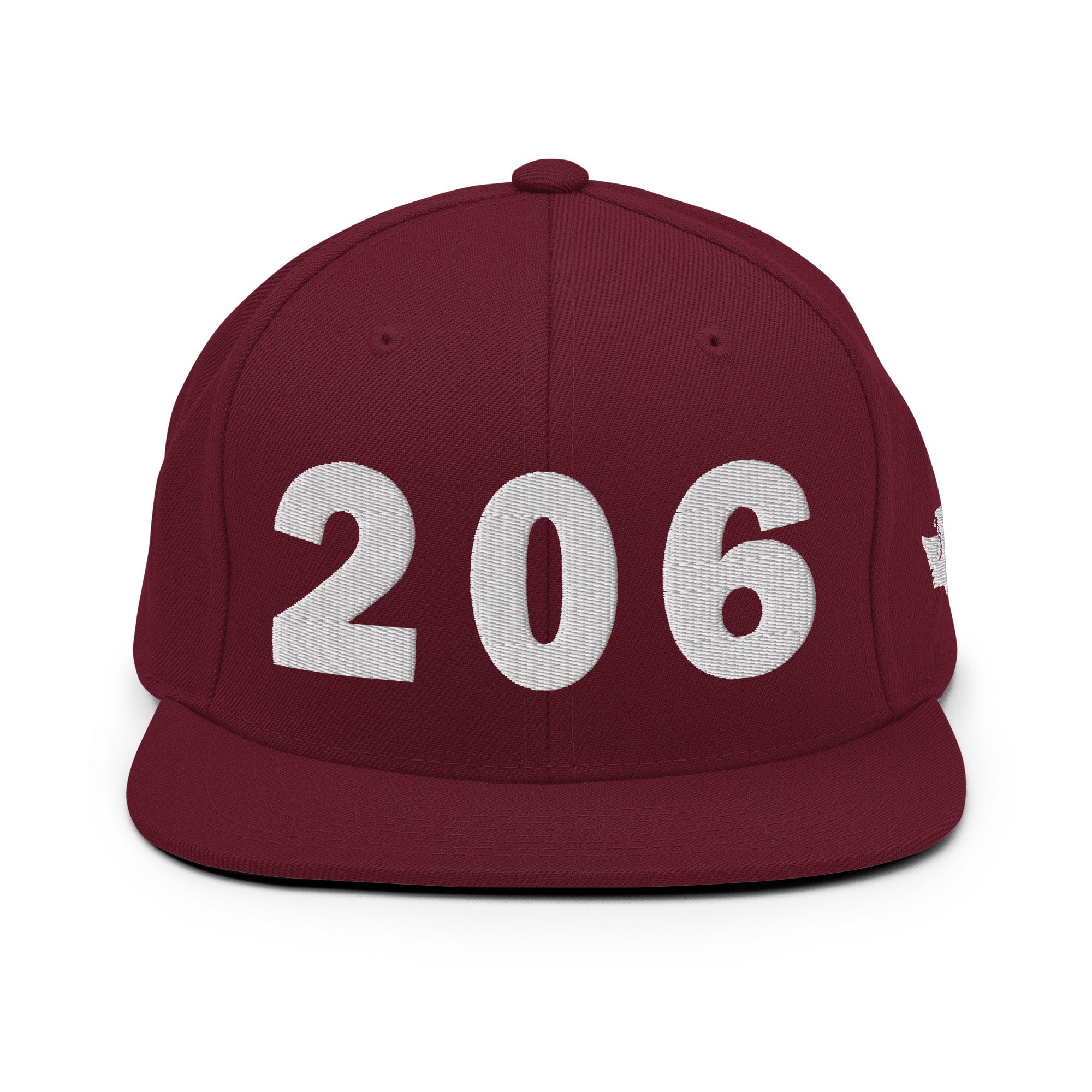 206 Area Code Snapback Hat