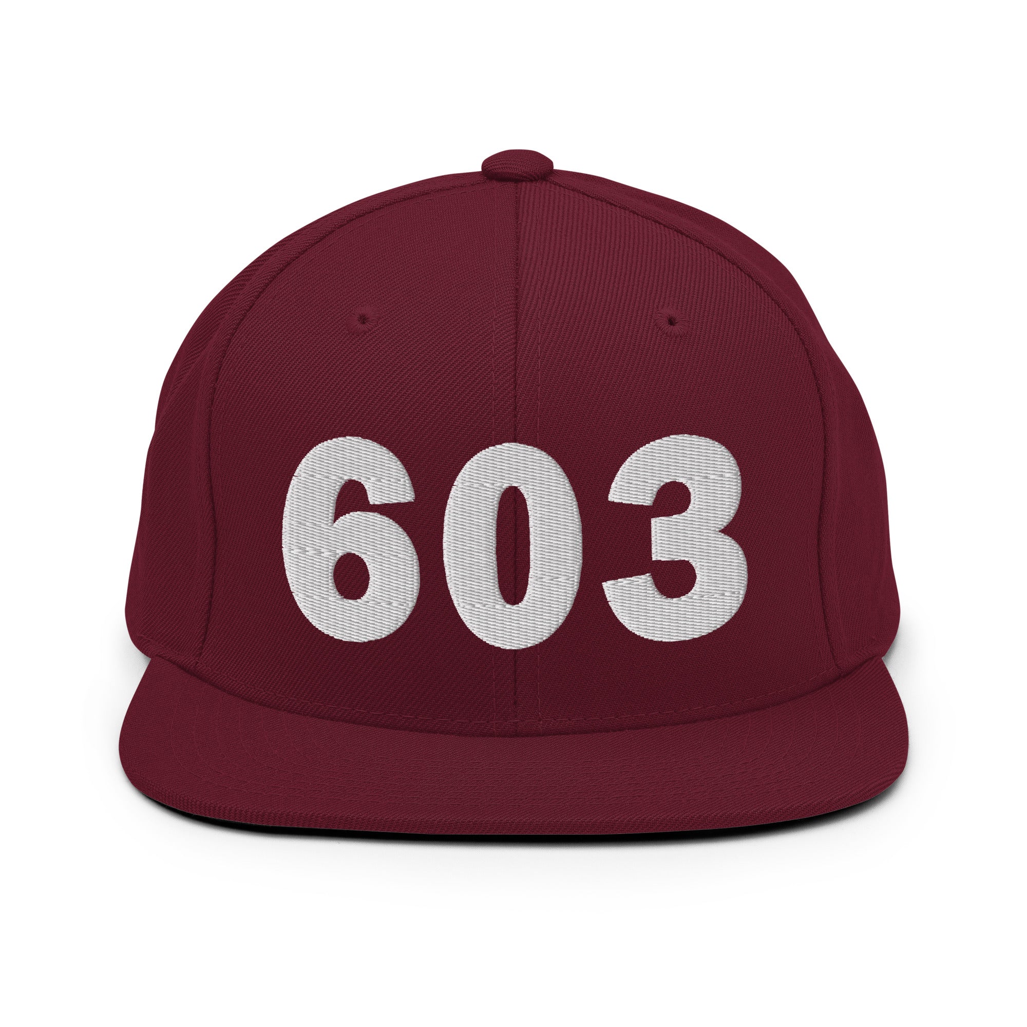 603 Area Code Snapback Hat