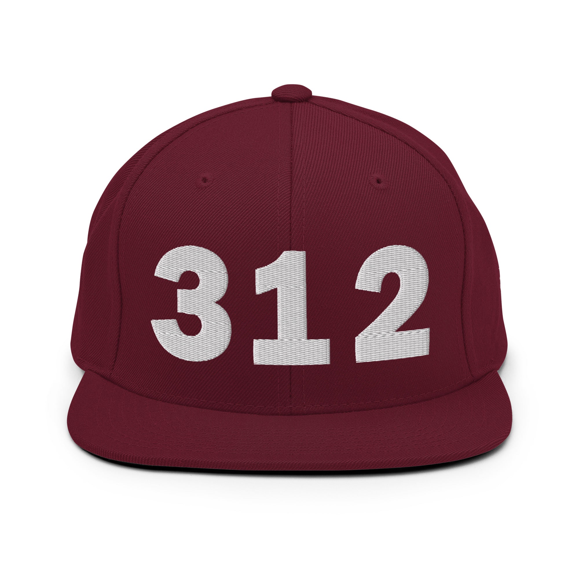 312 Area Code Snapback Hat
