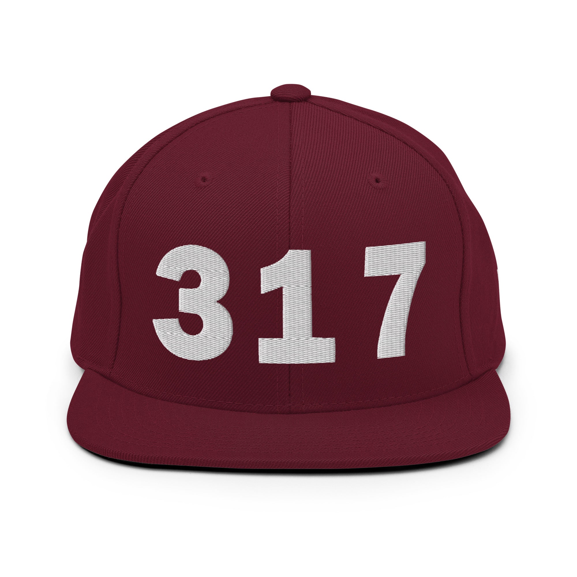 317 Area Code Snapback Hat