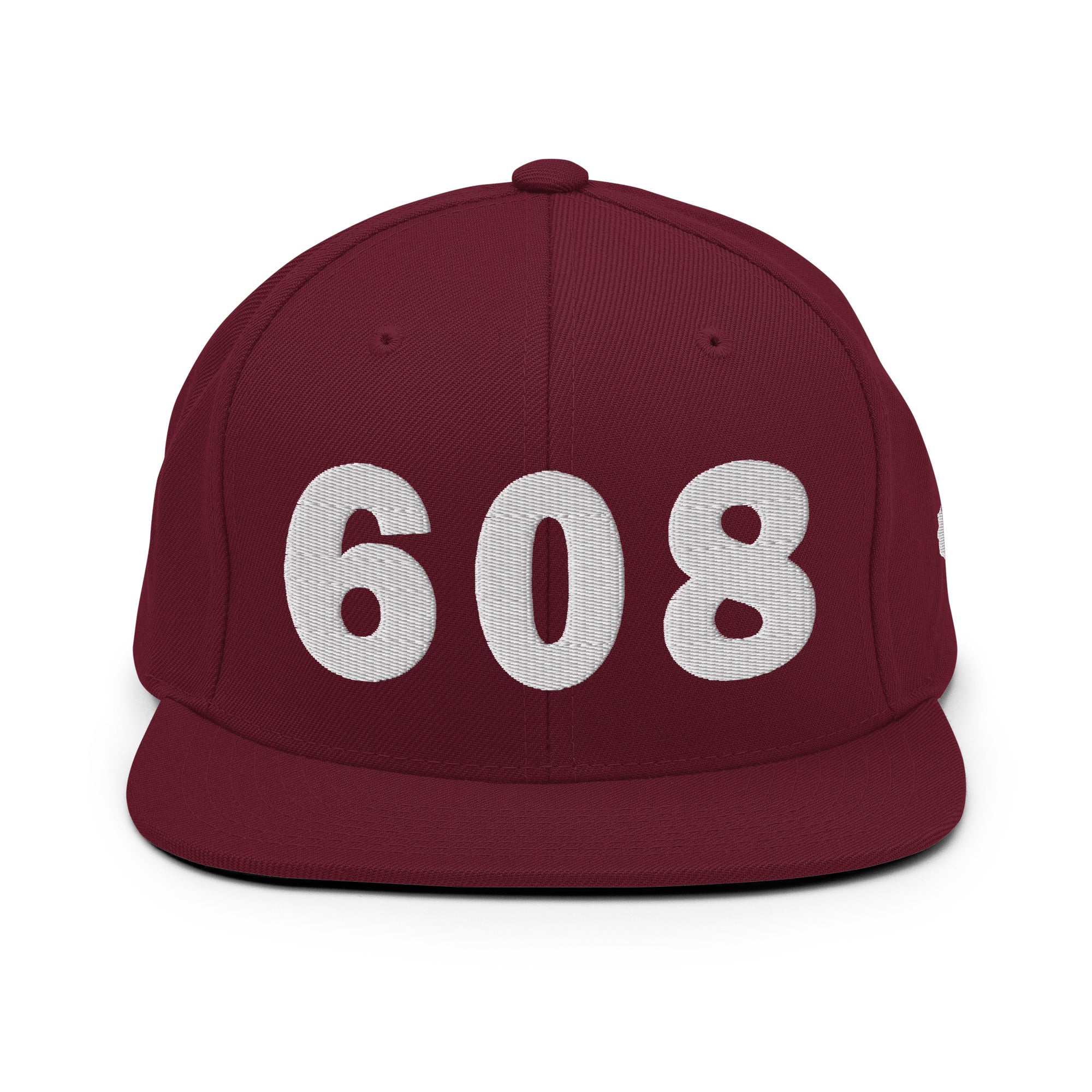 608 Area Code Snapback Hat