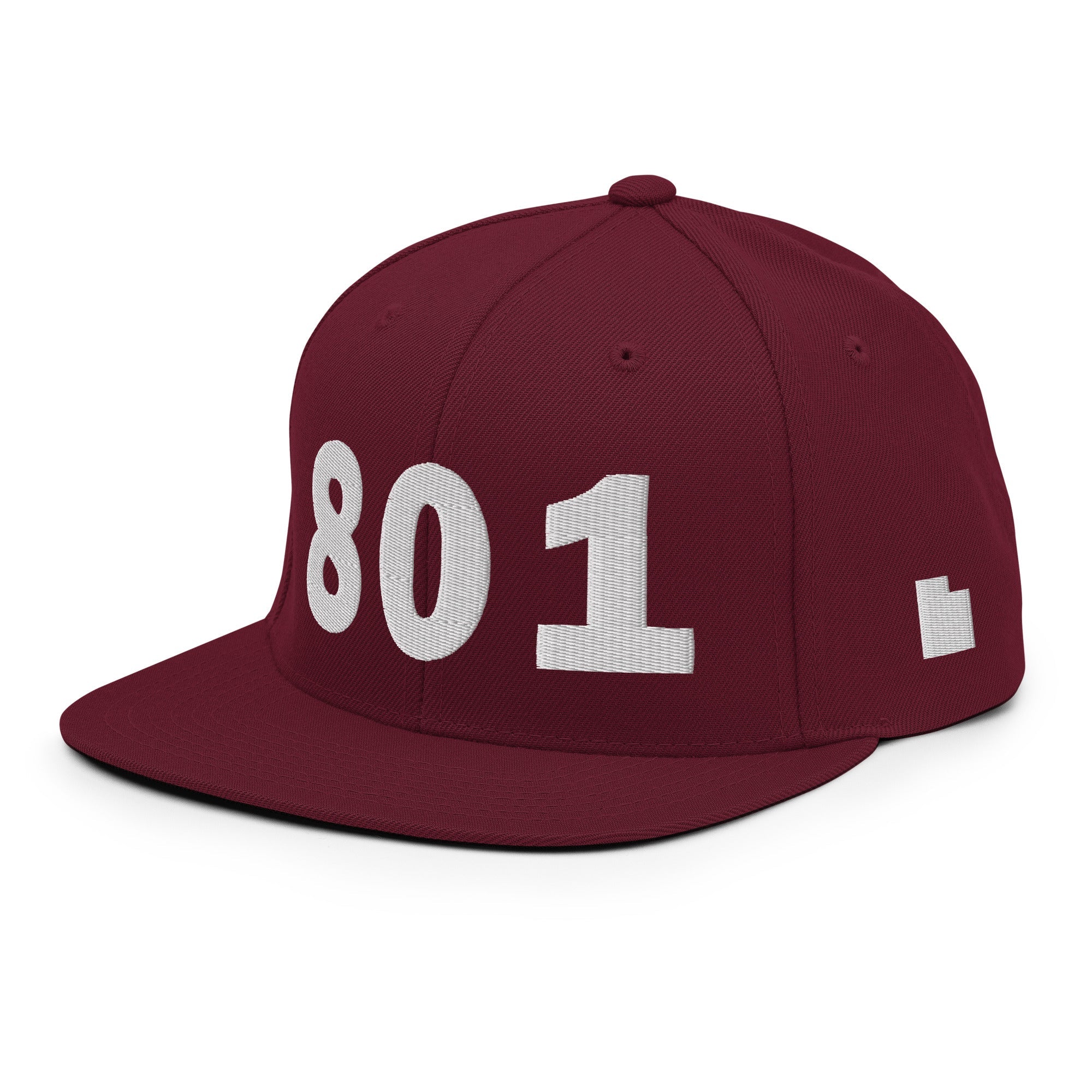 801 Area Code Snapback Hat