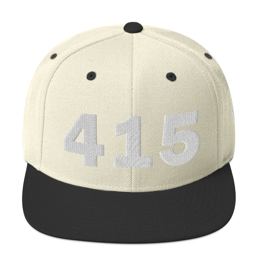 415 Area Code Snapback Hat