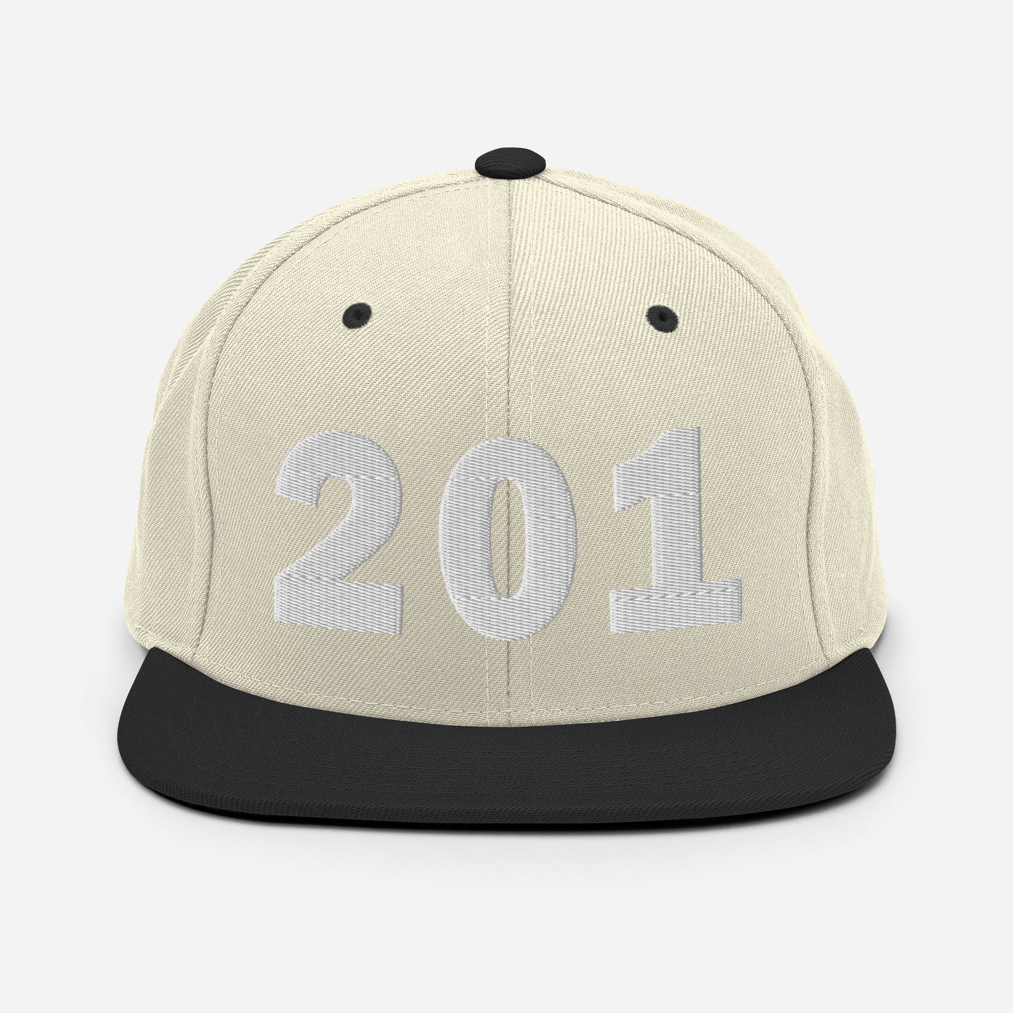 201 Area Code Snapback Hat