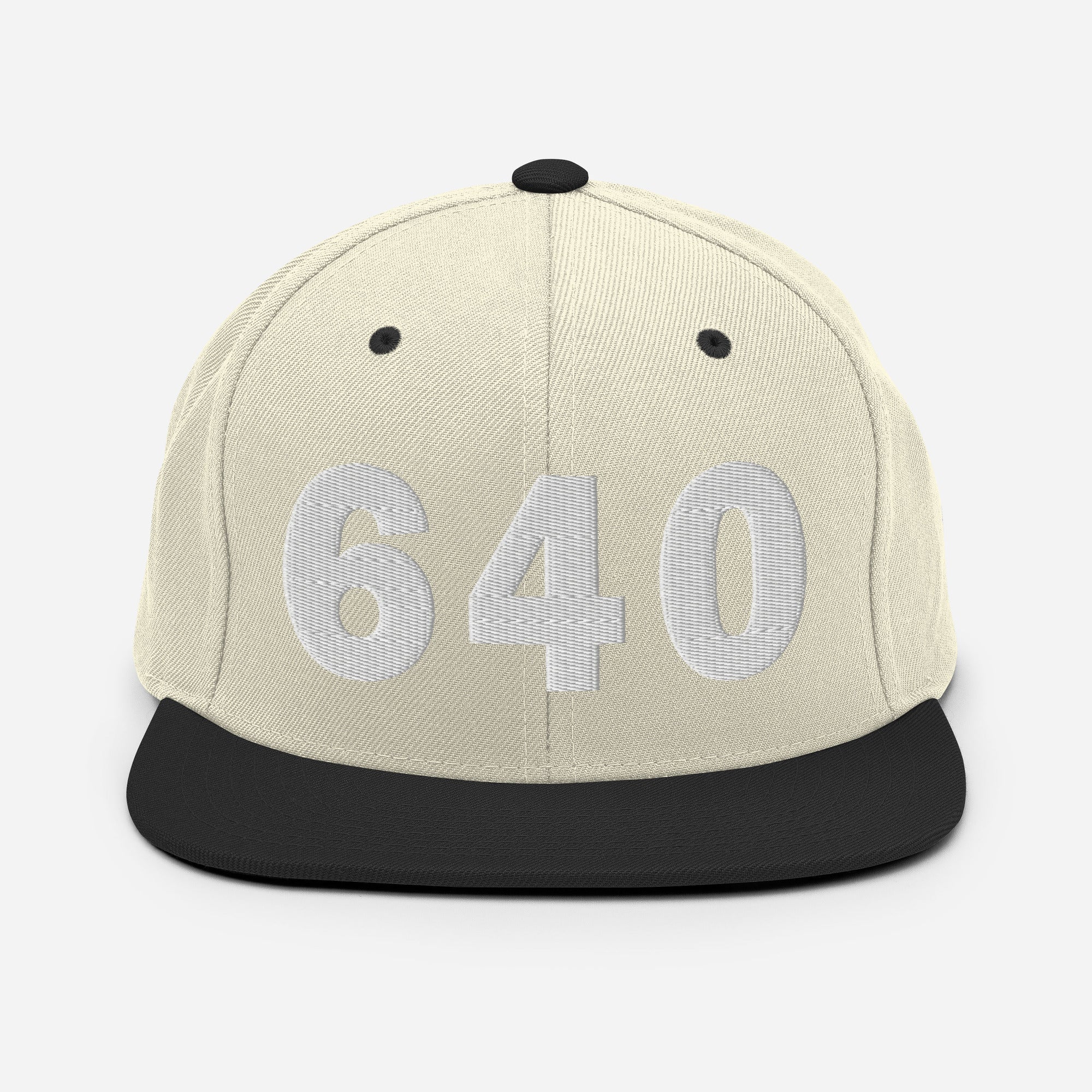 640 Area Code Snapback Hat