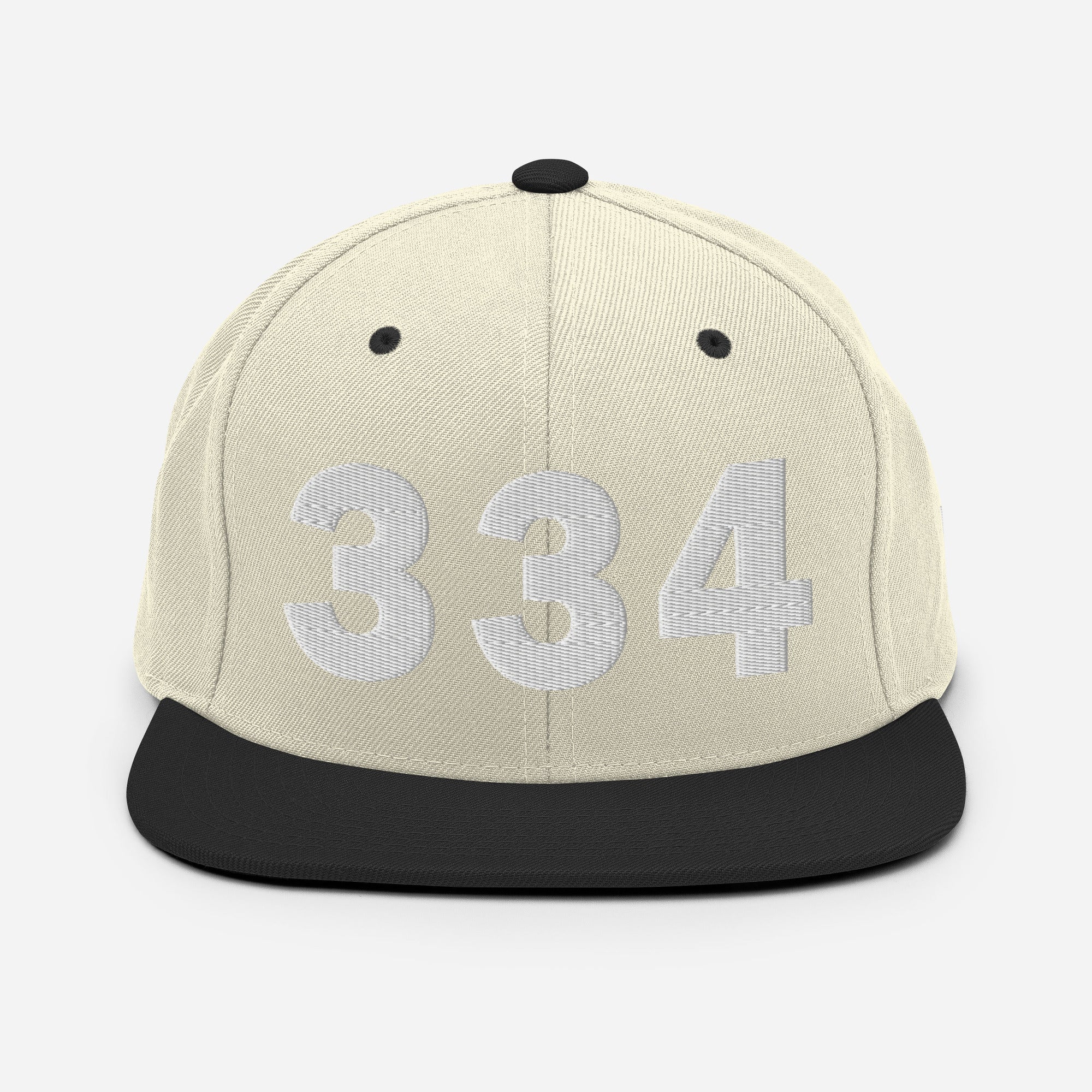 334 Area Code Snapback Hat