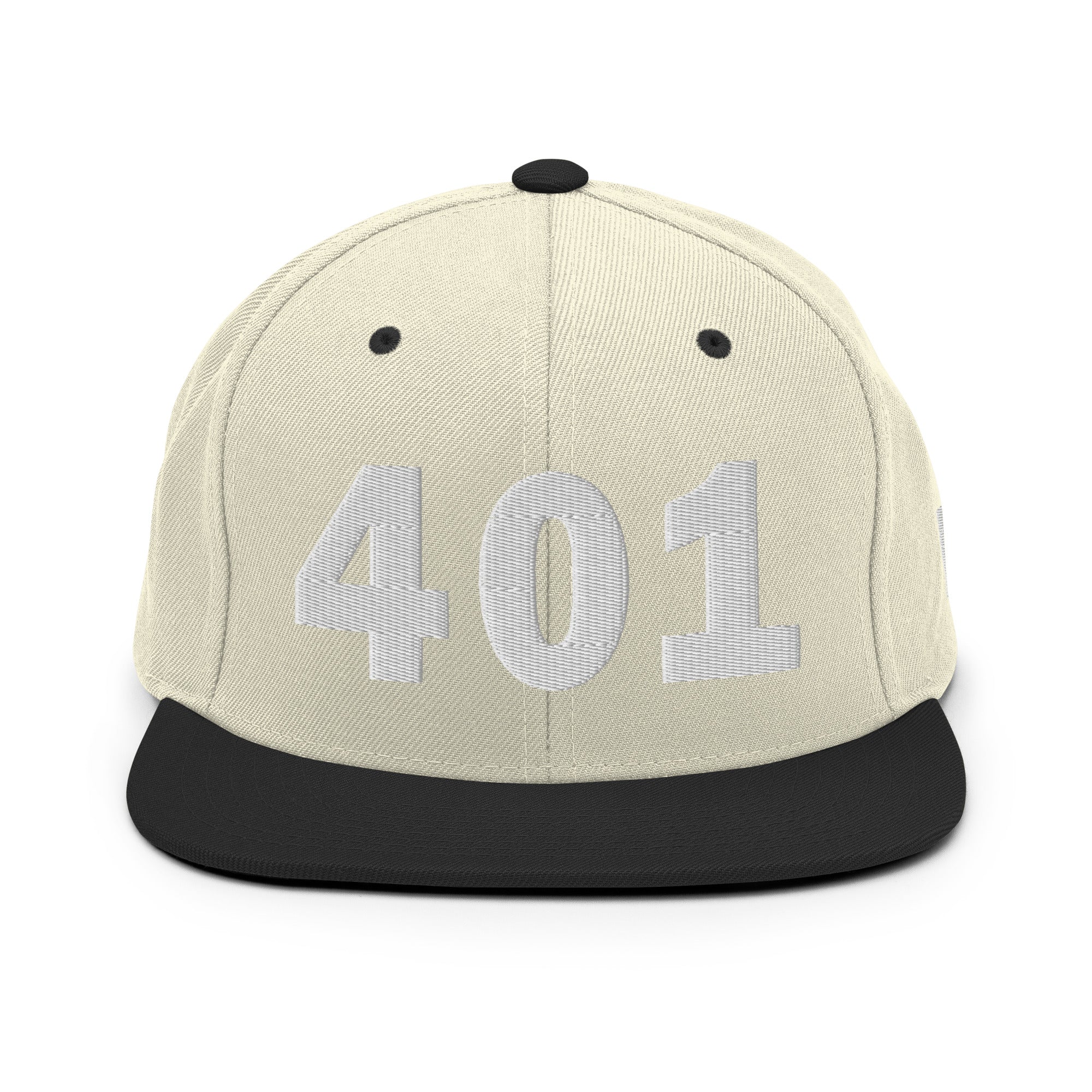 401 Area Code Snapback Hat