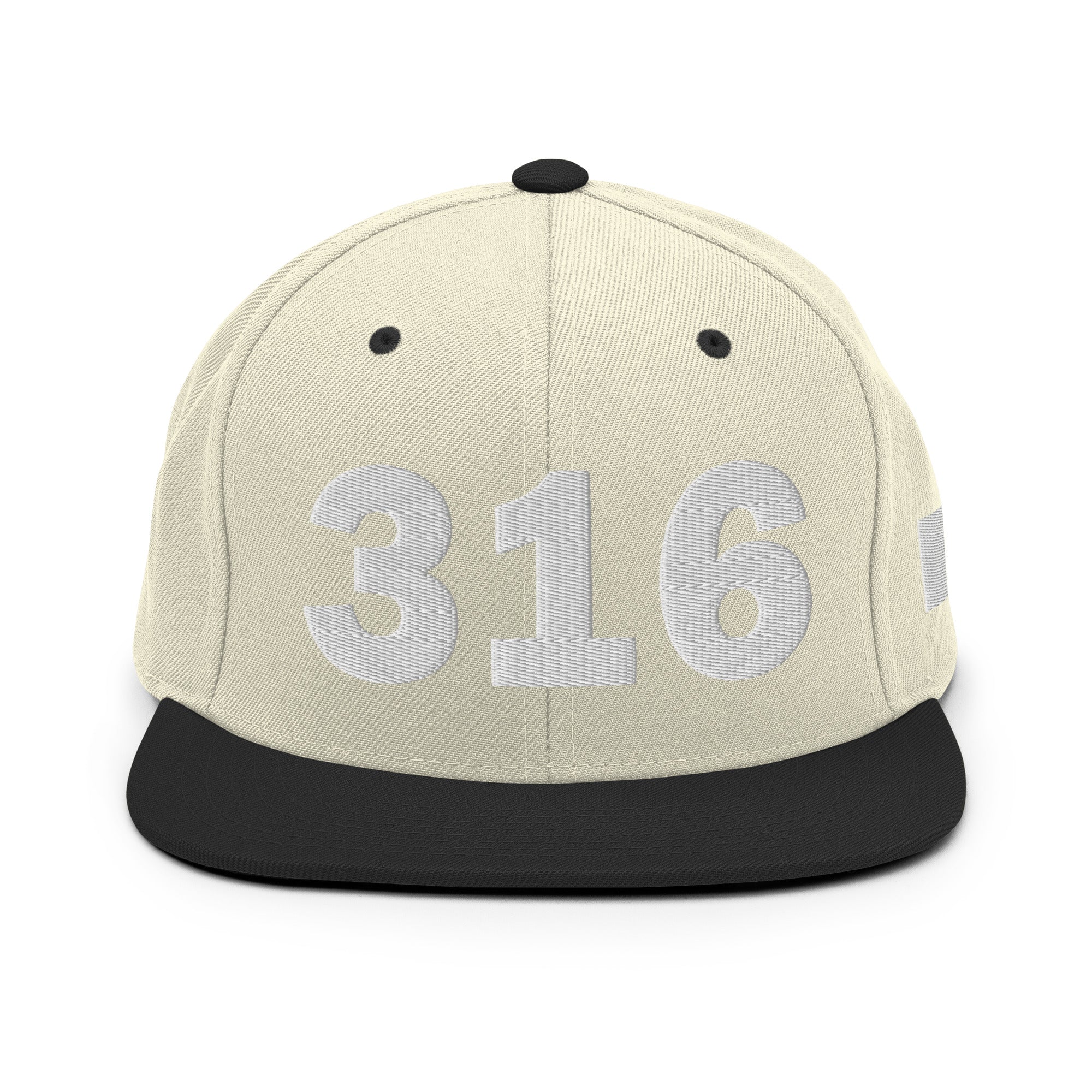 316 Area Code Snapback Hat