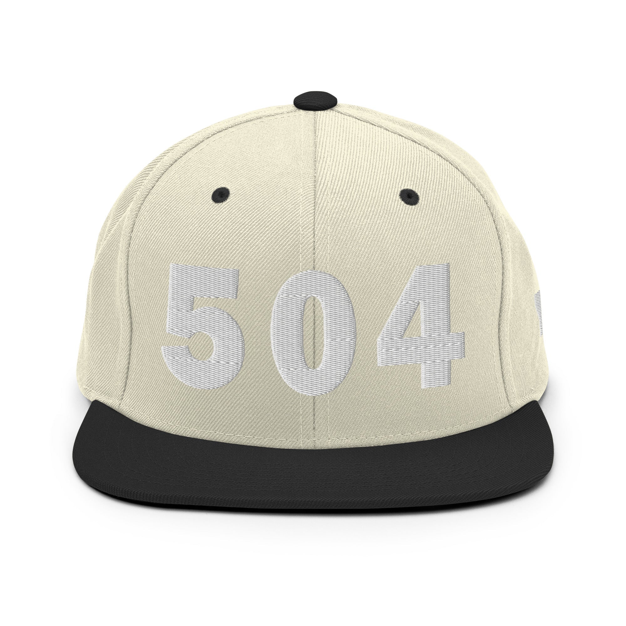 504 Area Code Snapback Hat