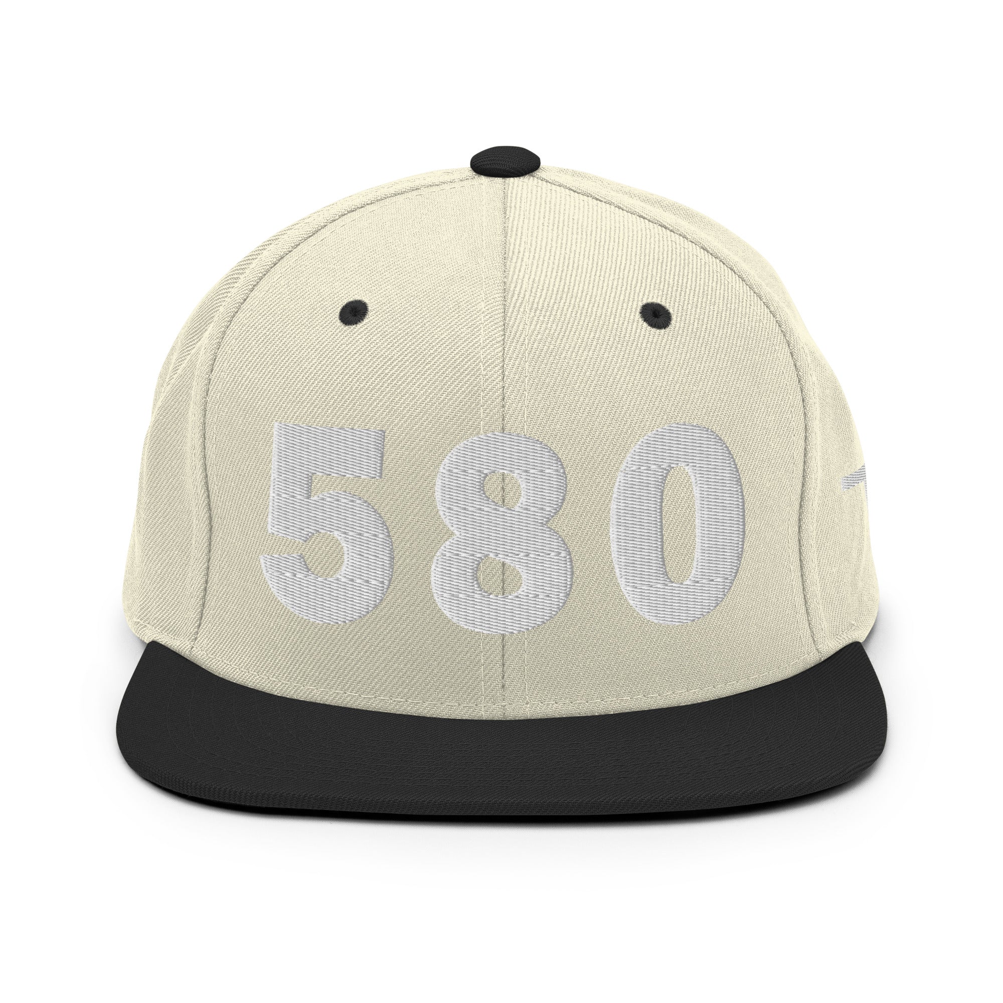 580 Area Code Snapback Hat