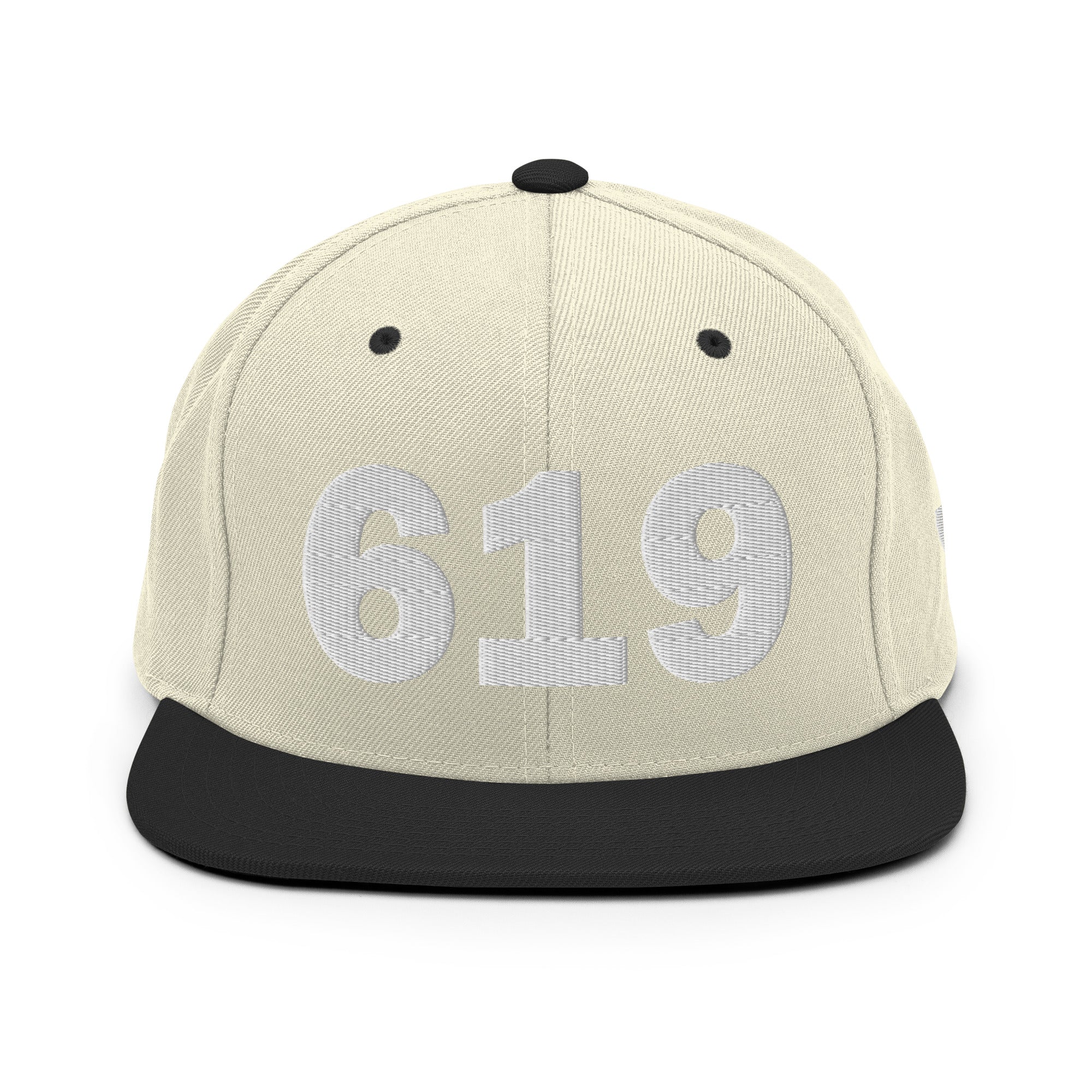 619 Area Code Snapback Hat
