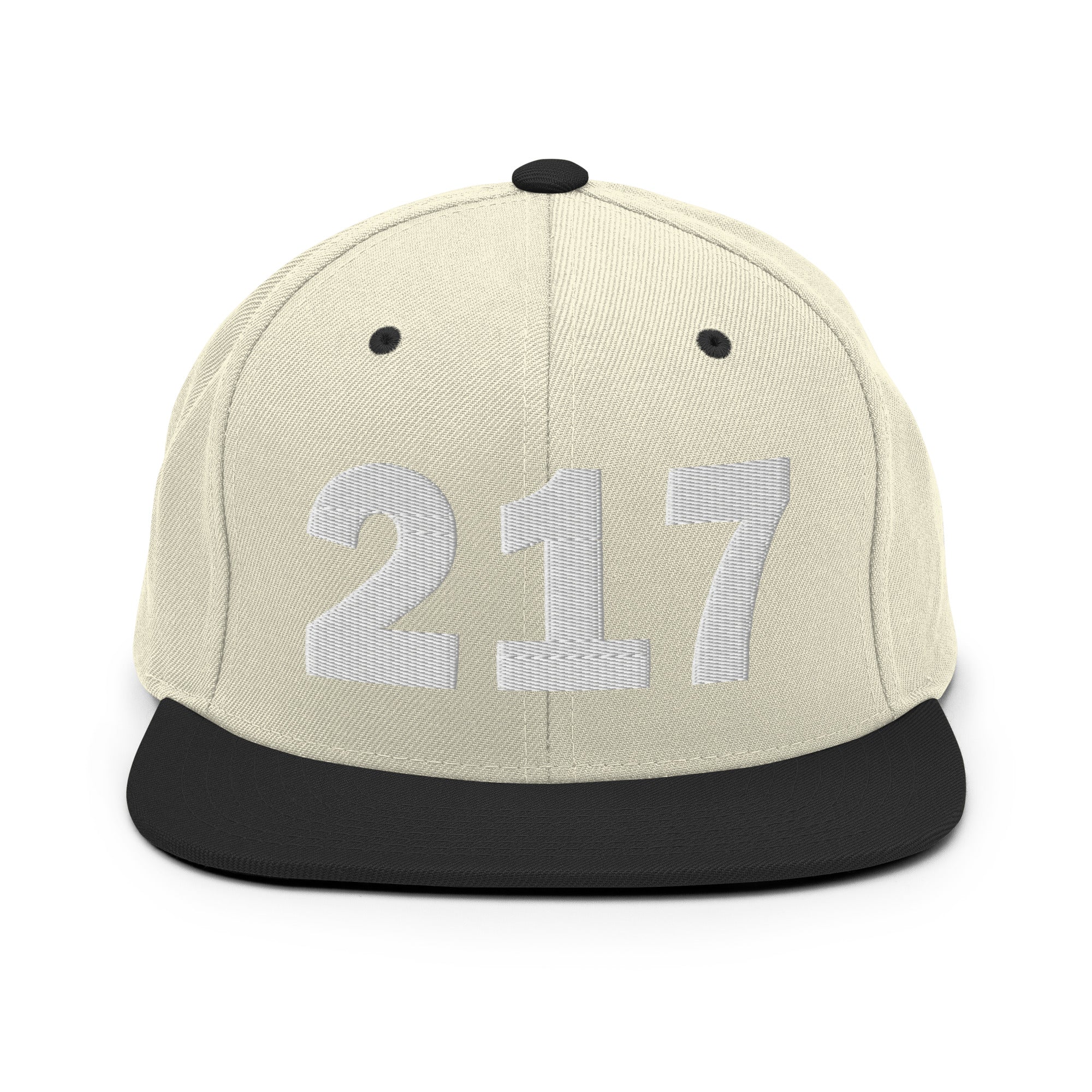 217 Area Code Snapback Hat
