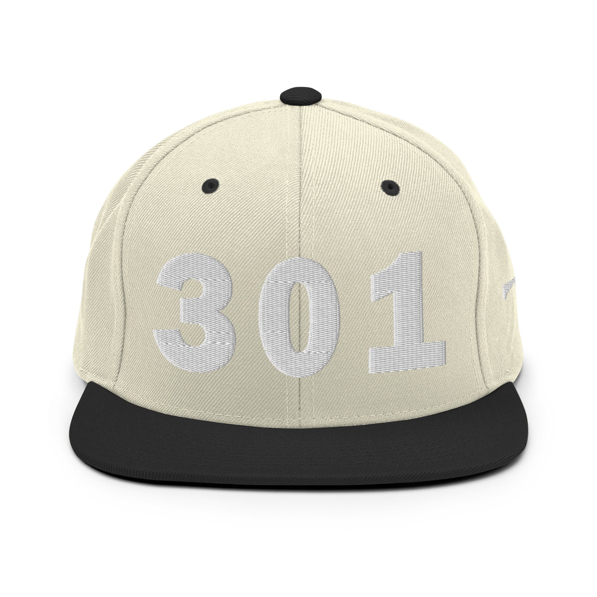 301 Area Code Snapback Hat