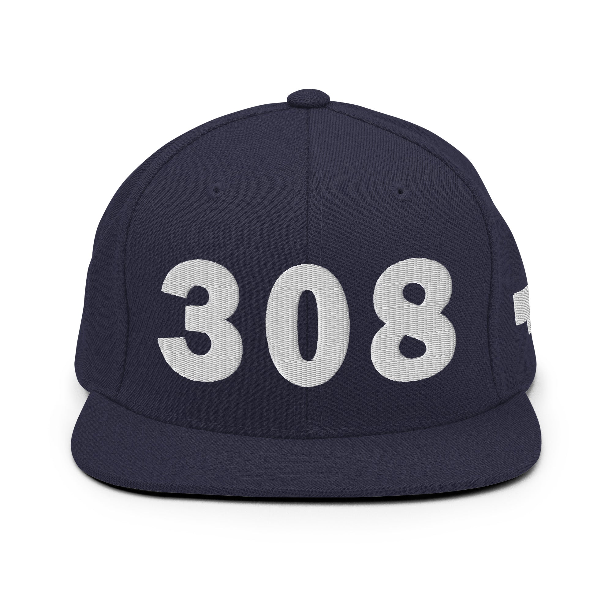 308 Area Code Snapback Hat