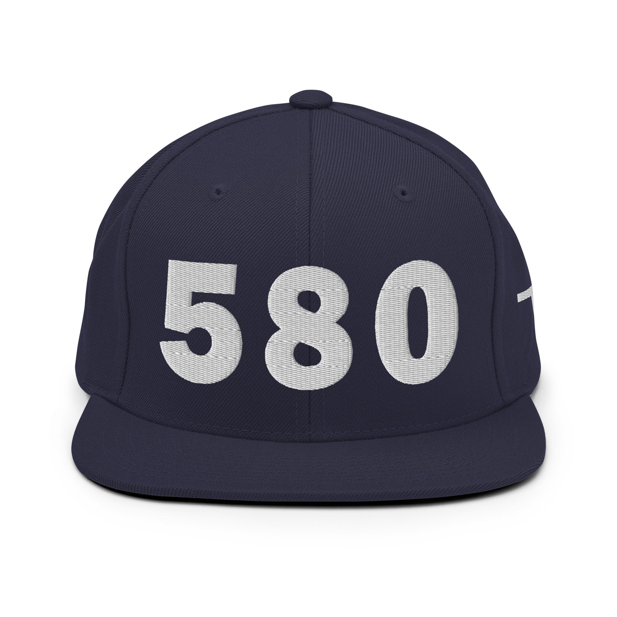 580 Area Code Snapback Hat