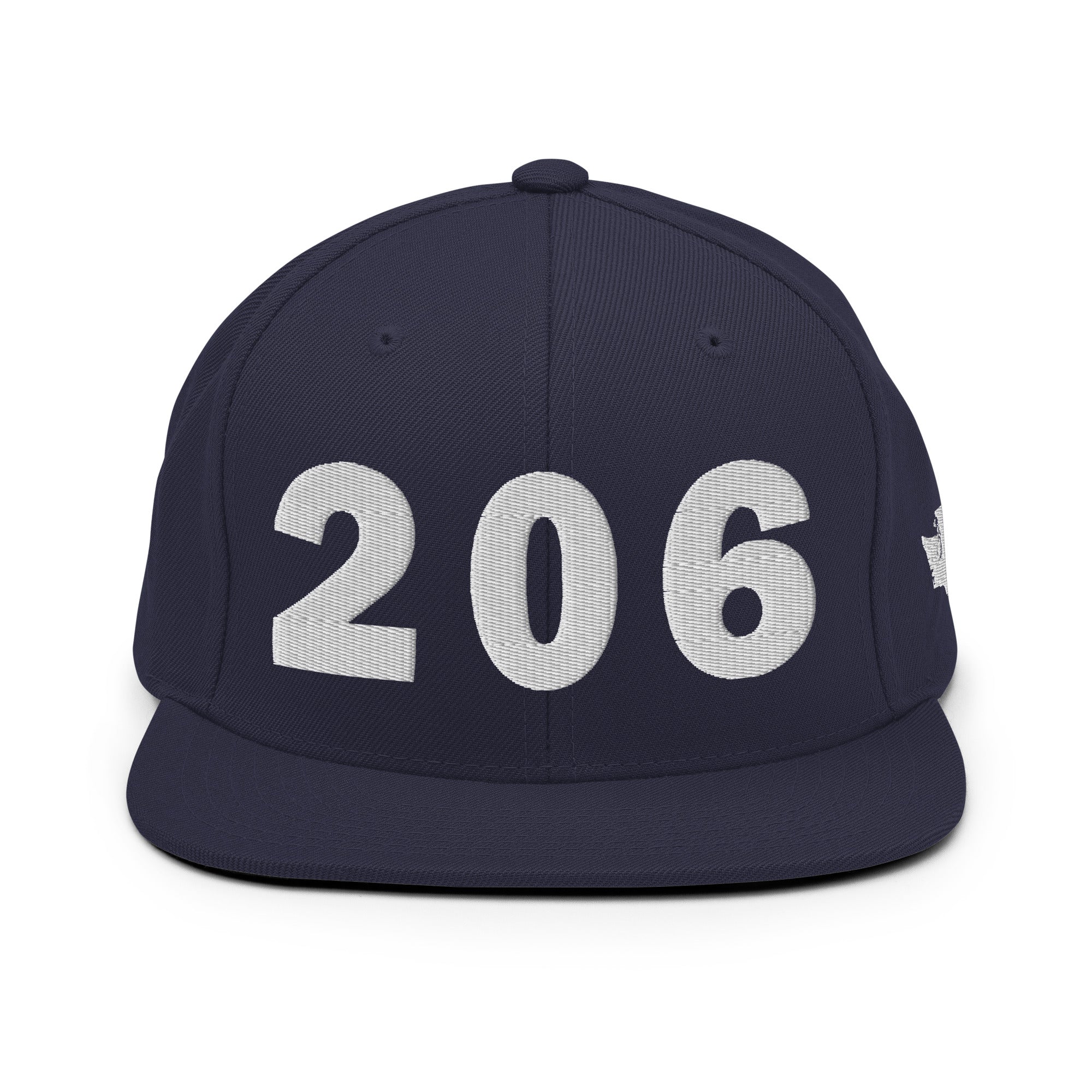 206 Area Code Snapback Hat