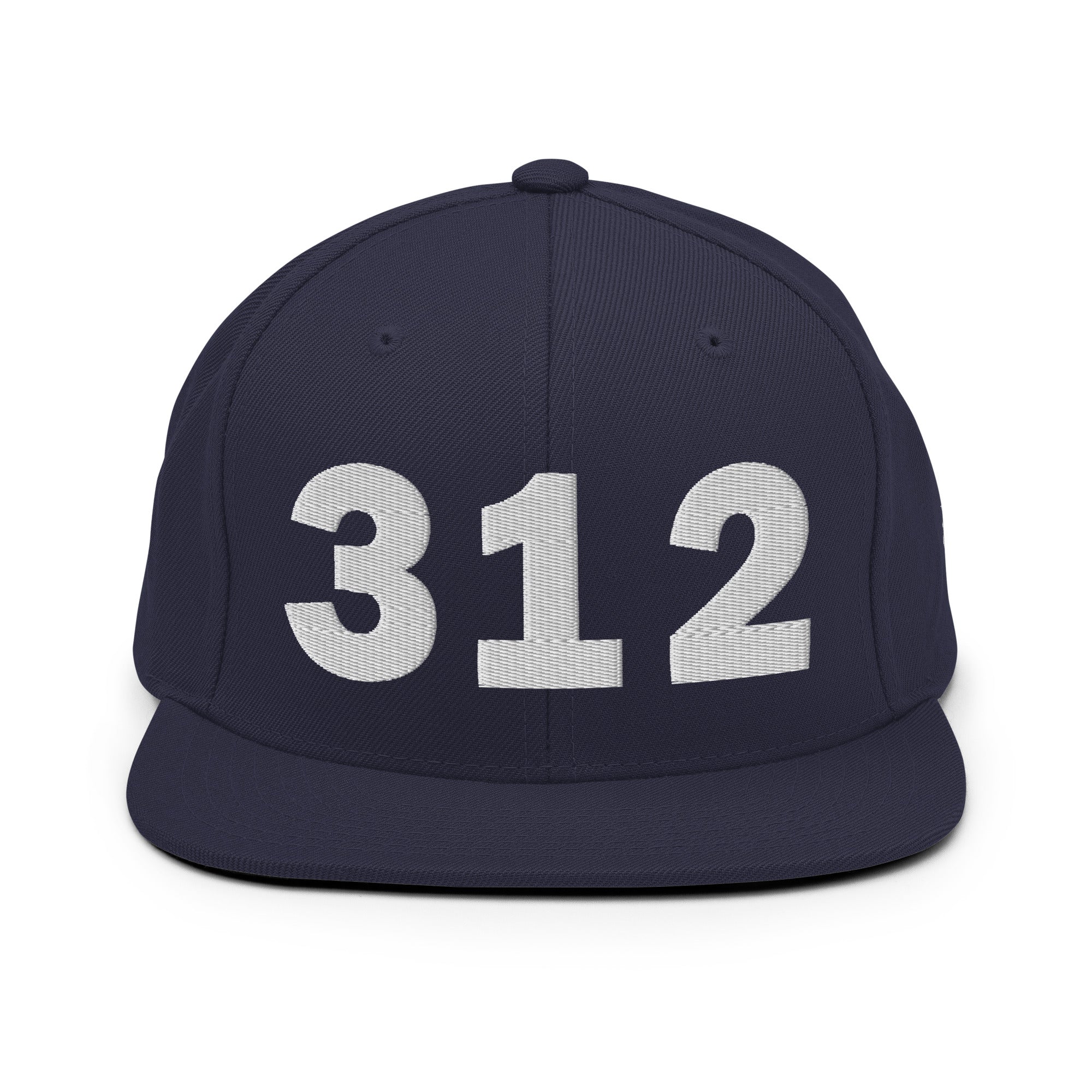 312 Area Code Snapback Hat