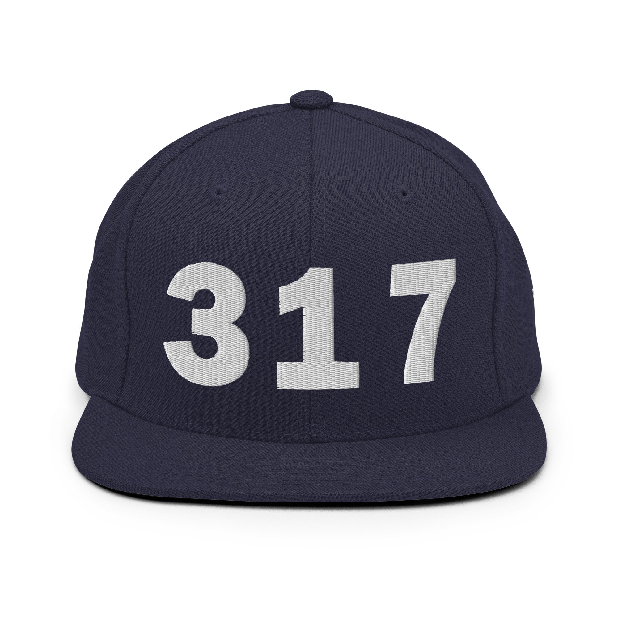 317 Area Code Snapback Hat