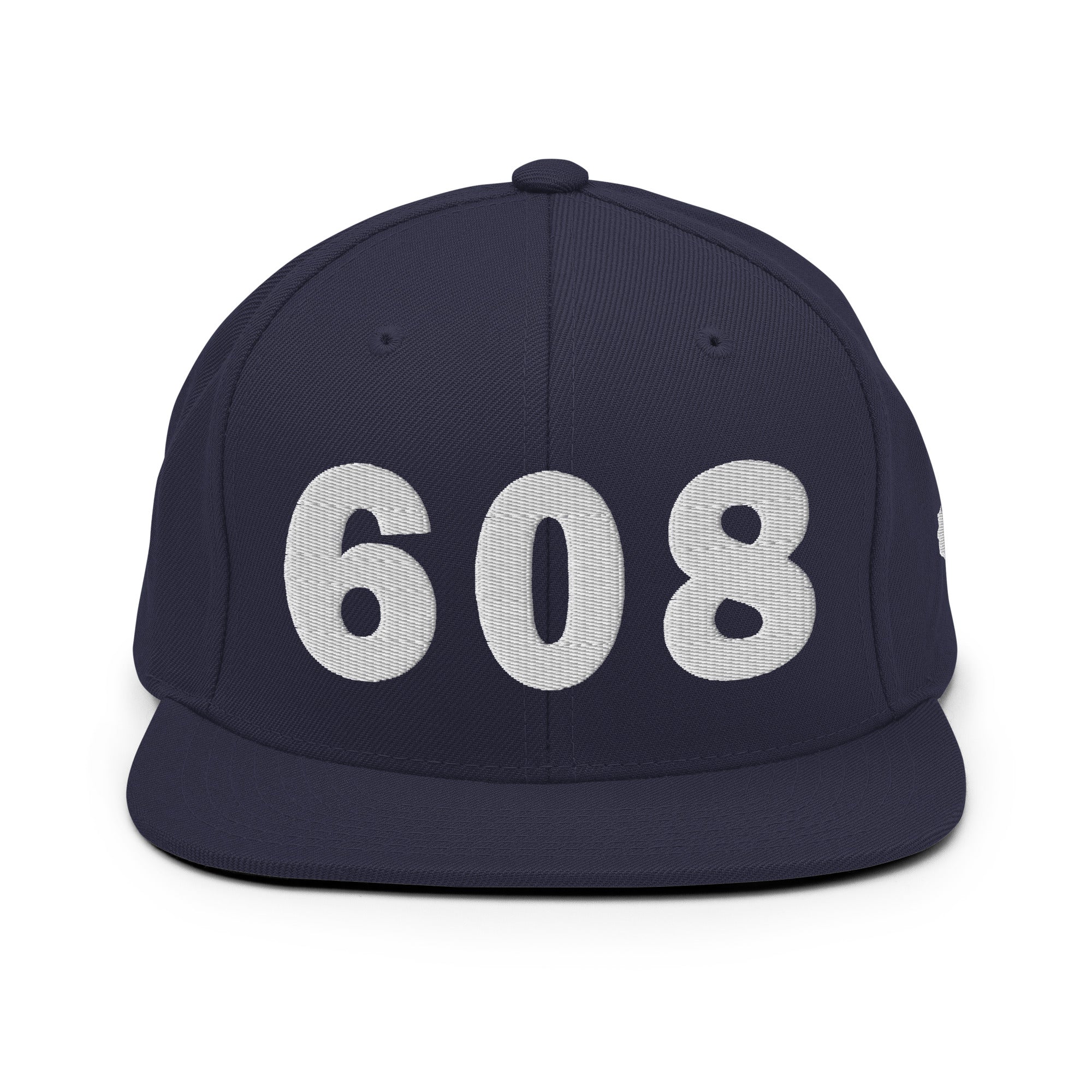 608 Area Code Snapback Hat