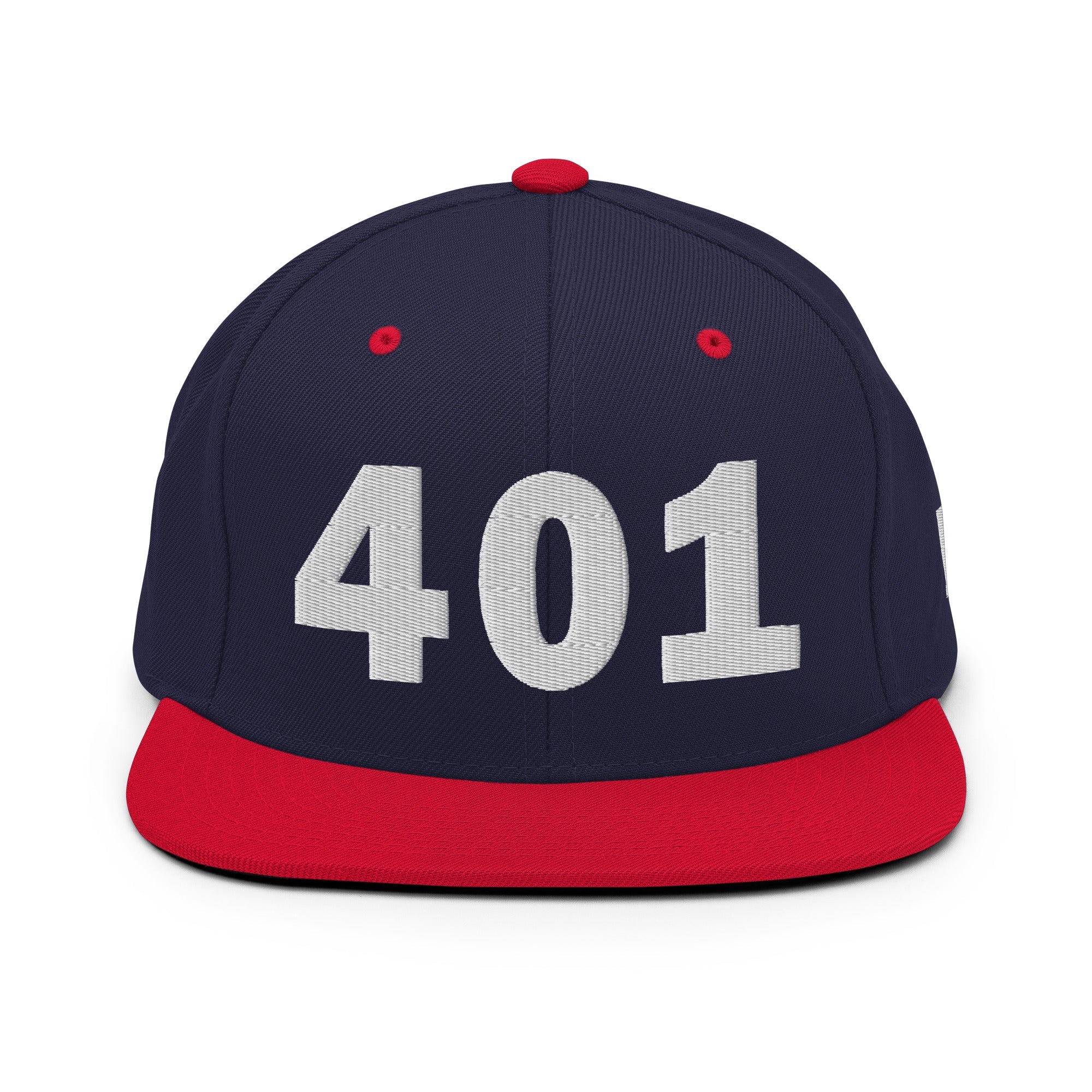 401 Area Code Snapback Hat