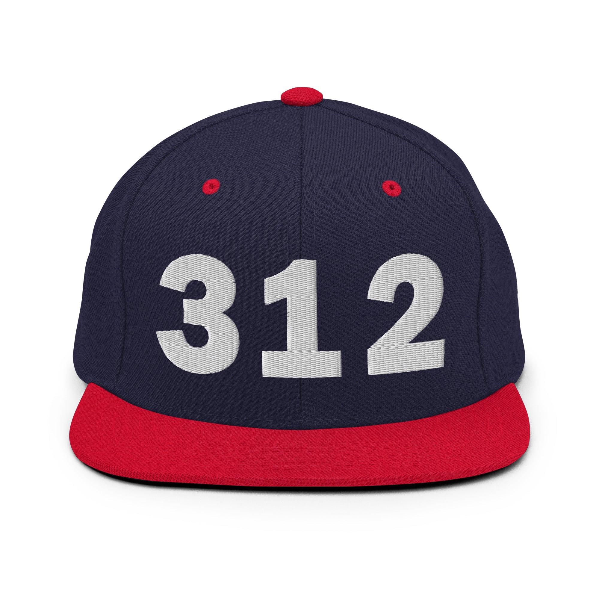 312 Area Code Snapback Hat