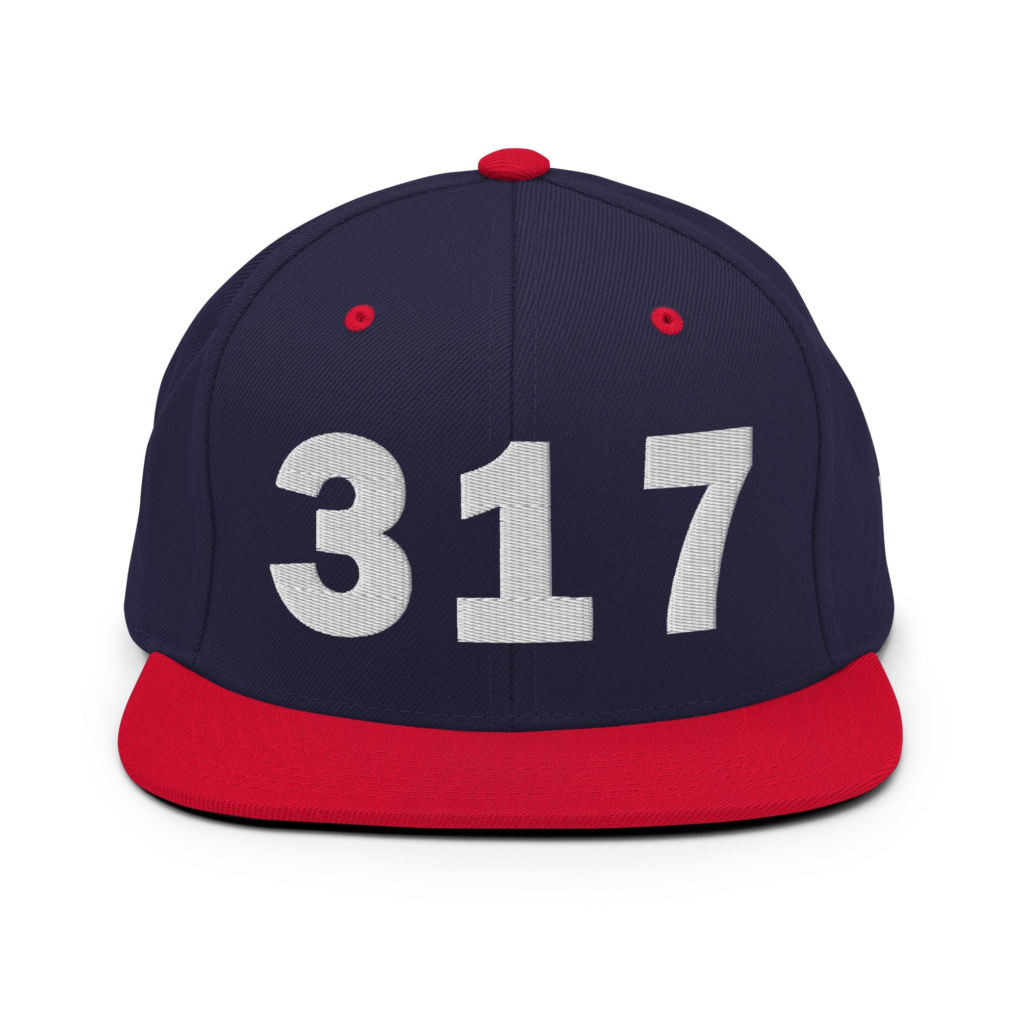 317 Area Code Snapback Hat