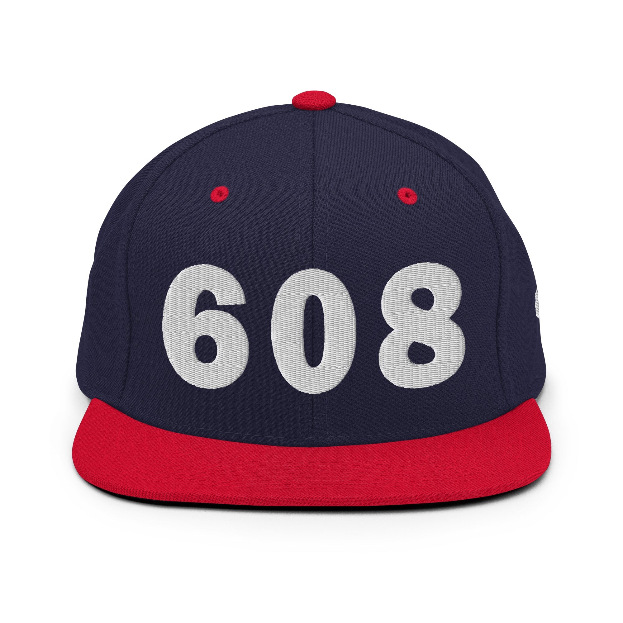 608 Area Code Snapback Hat